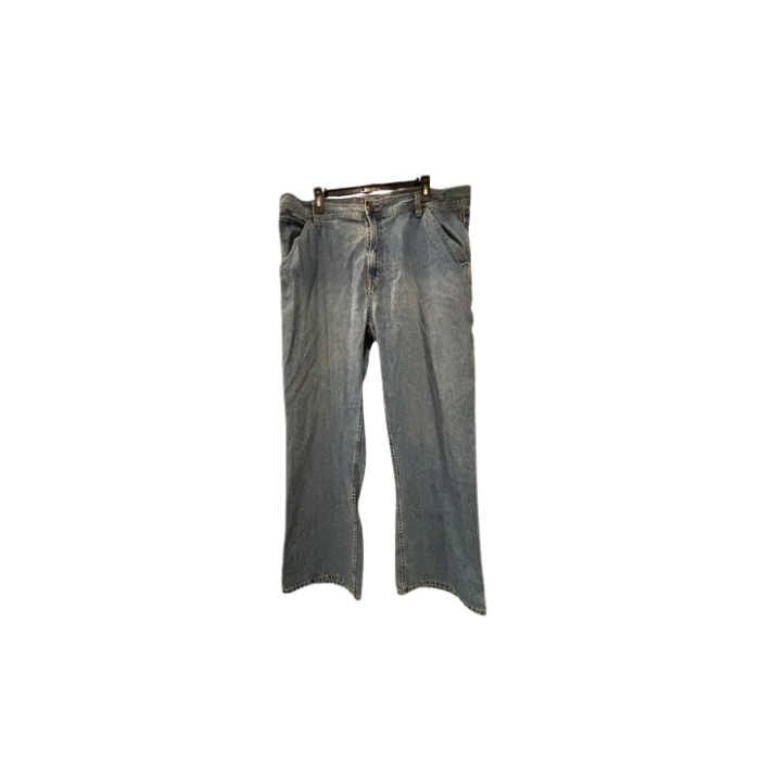 Arizona Mens Jeans Denim Carpenter Faded Relaxed Fit Straight - Blue - 40x32 - Like New