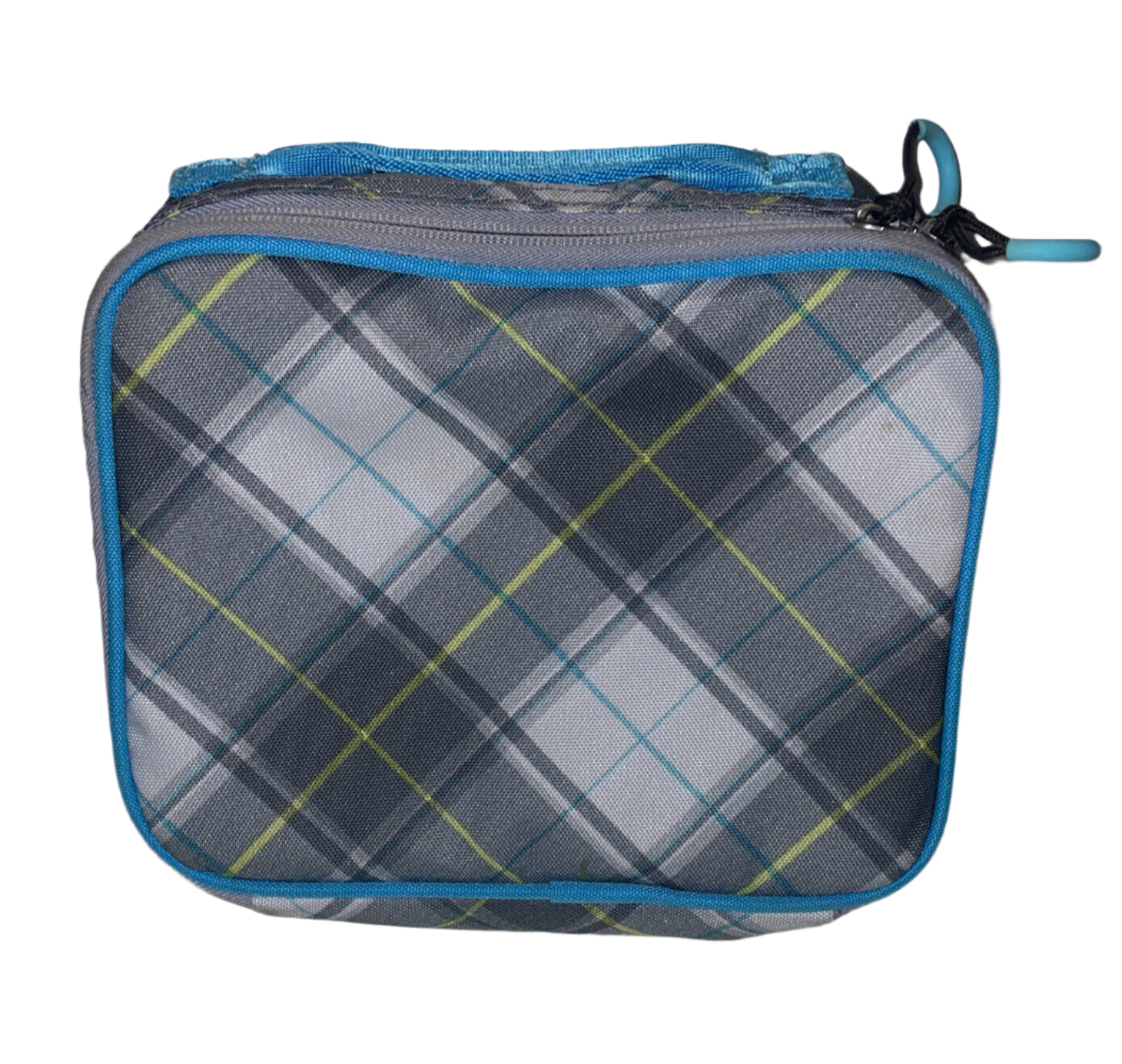Embark Unisex Backpack 19 Recycled Content Elite Plaid w Lunch Box - Blue - Universal - Very Good