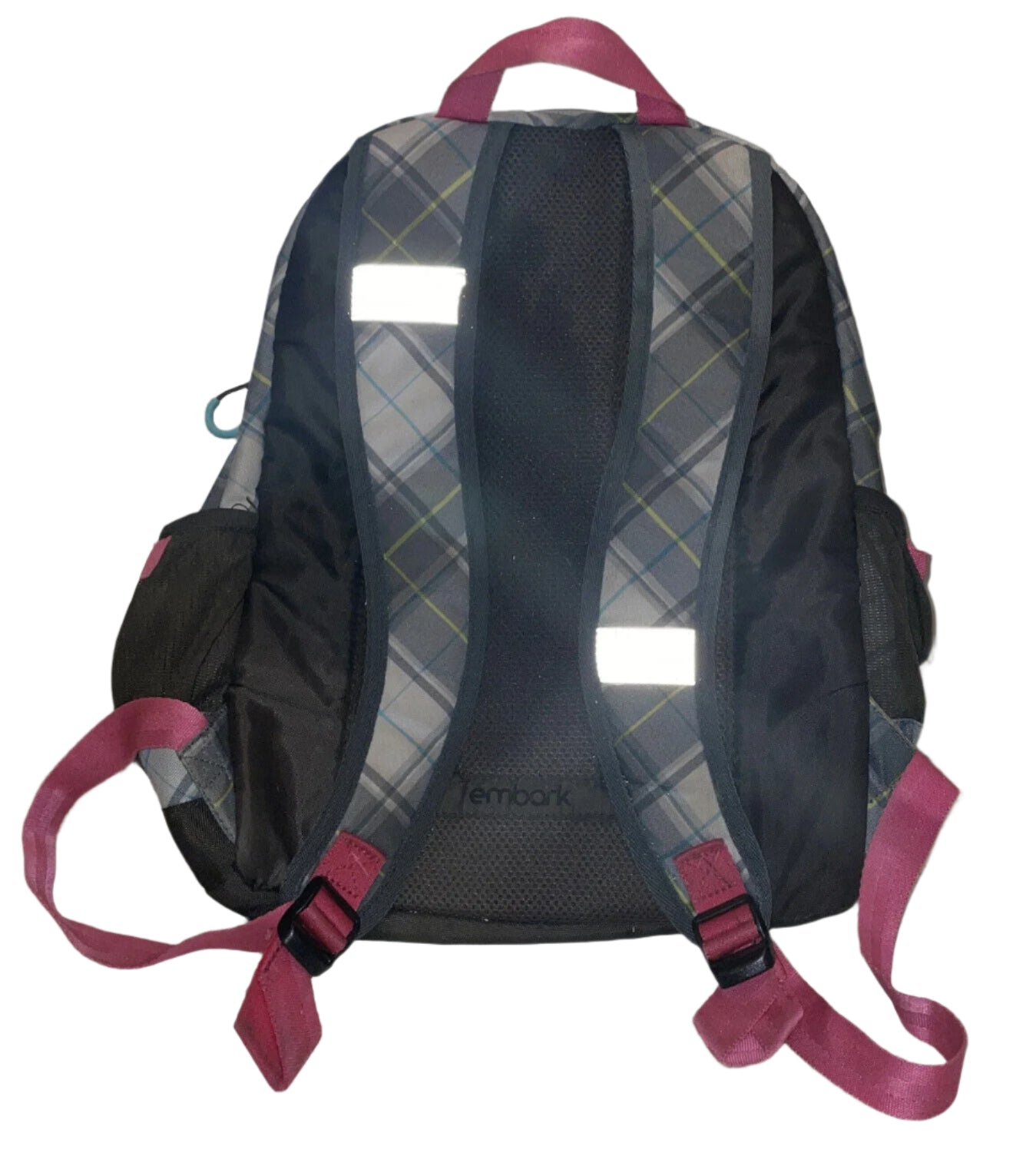 Embark Unisex Backpack 19 Recycled Content Elite Plaid w Lunch Box - Blue - Universal - Very Good