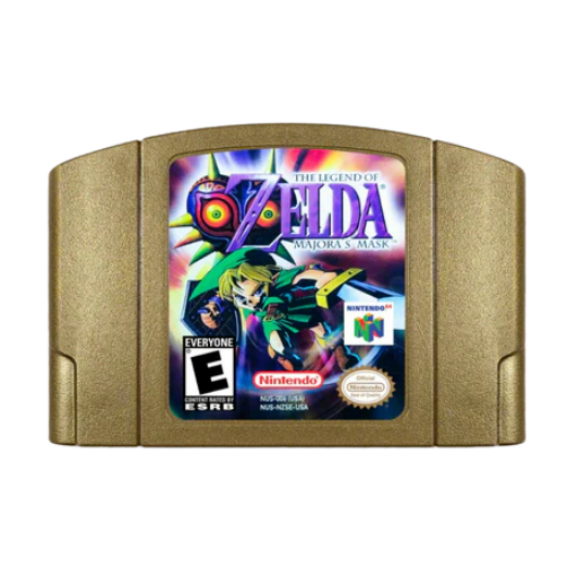 Zelda Ocarina of Time & Majoras Mask - N64 Video Games for Nintendo 64 - 2 Pack