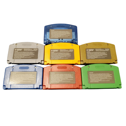 Pokemon Red, Blue, Green, Silver, Yellow, Gold, Crystal - N64 Video Game for Nintendo 64 - Set of 7