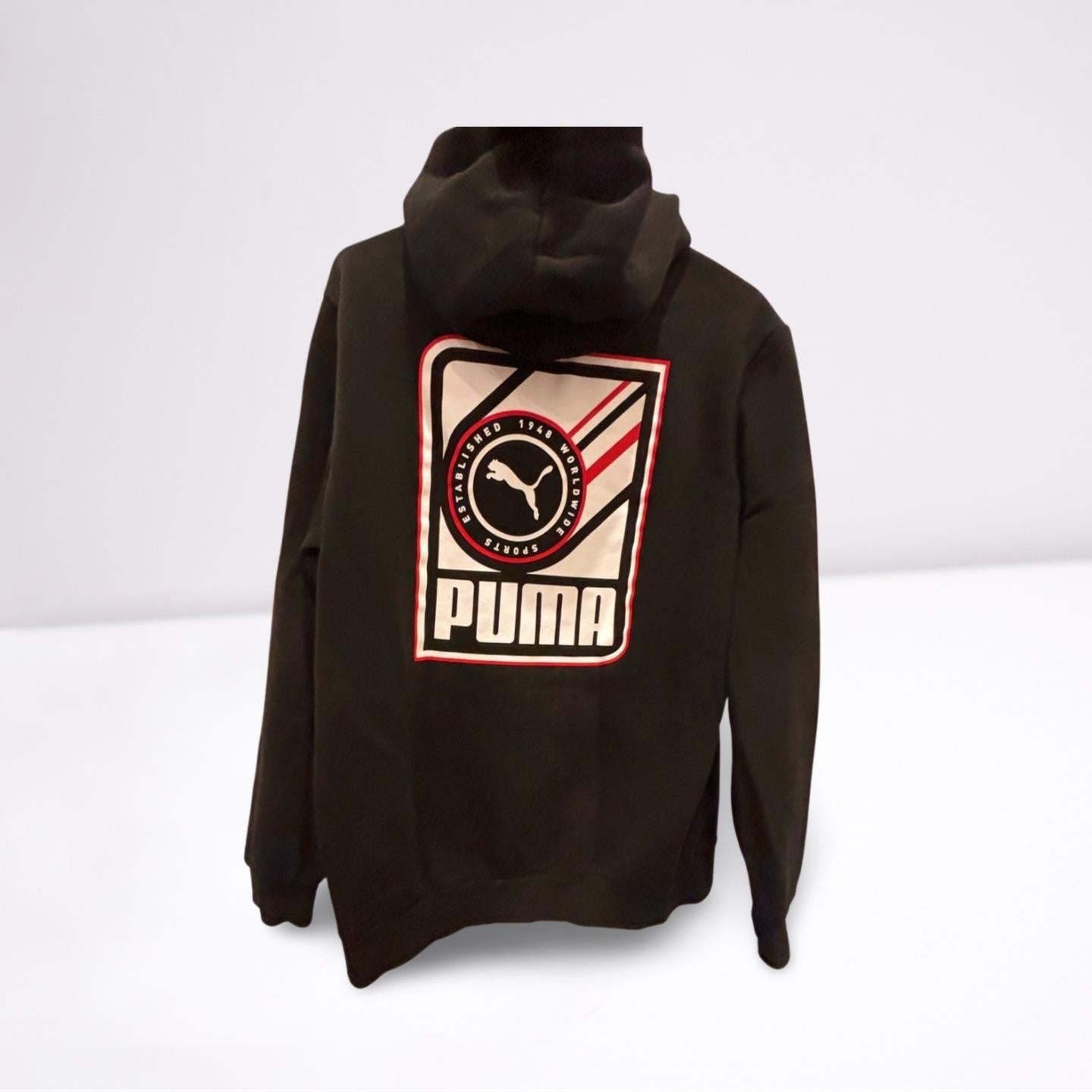 Puma Mens Hoodie Athletic - Black - Medium - Like New