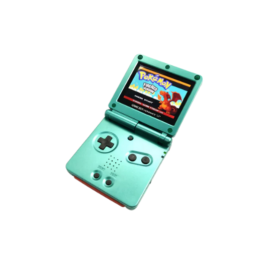 Nintendo Game Boy Advance SP Video Game Console - Pearl Green - Custom Built