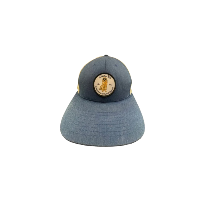 Shades Unisex Snapback Cap Low Pro Mesh Back Trucket - Blue - Universal - Very Good