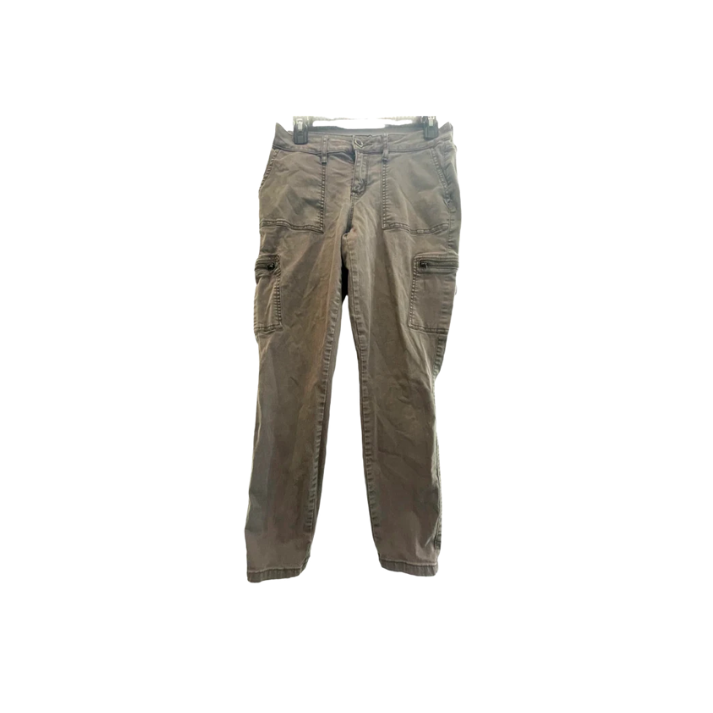 A.N.A. Womens Jeans Cargo Stretch Denim Skinny Ankle - Gray - 4 - Very Good