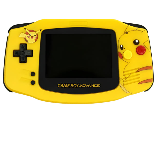 Nintendo Game Boy Advance Video Game Console - Yellow - Pokemon Pikachu Edition - Custom Built