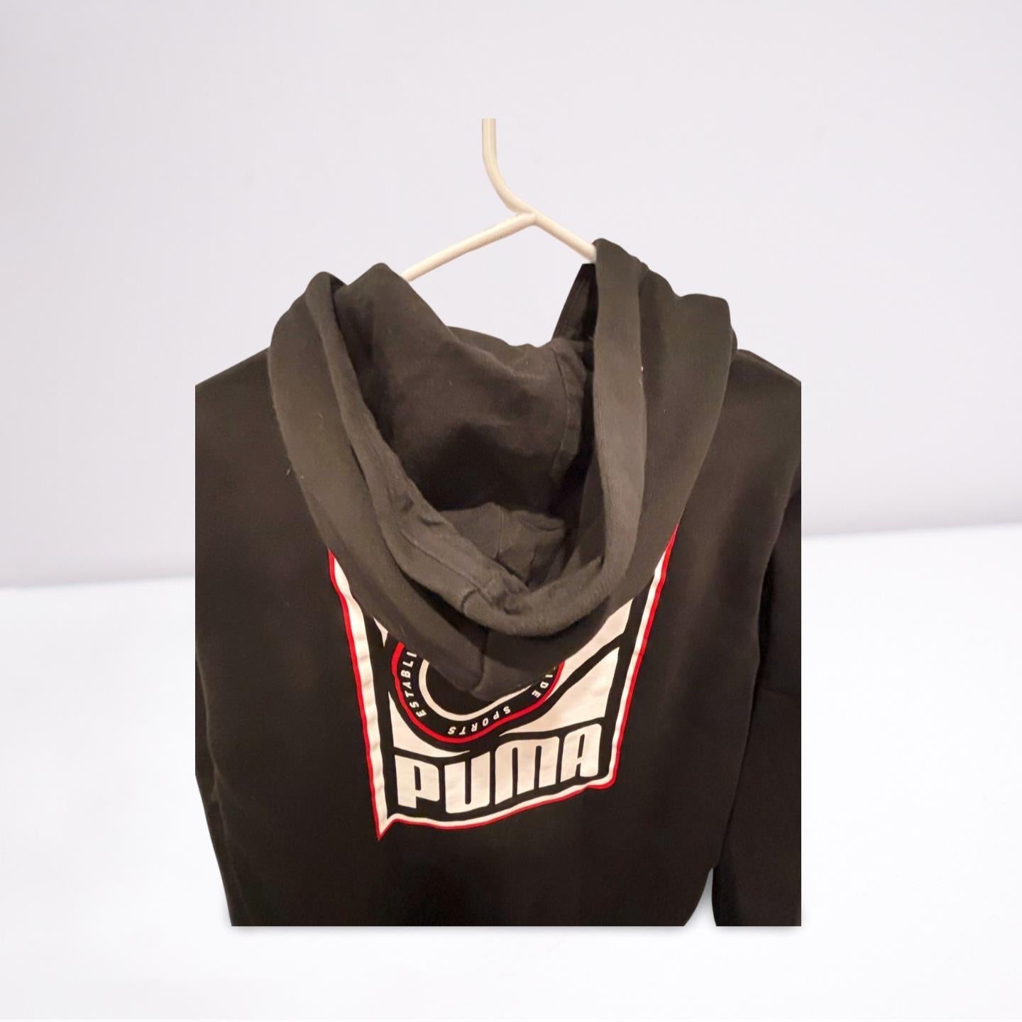 Puma Mens Hoodie Athletic - Black - Medium - Like New