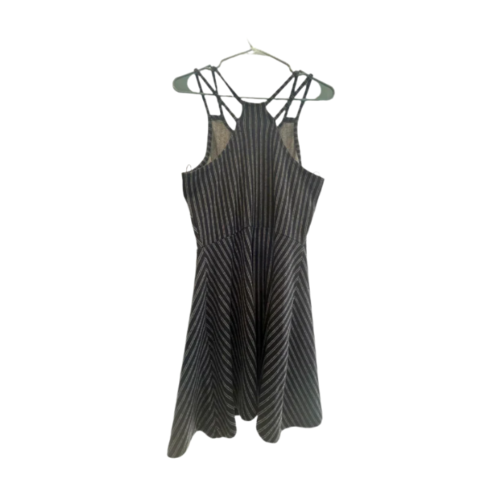 Derek Heart Womens Dress Striped Maxi Strap - Blue - Large - Very Good