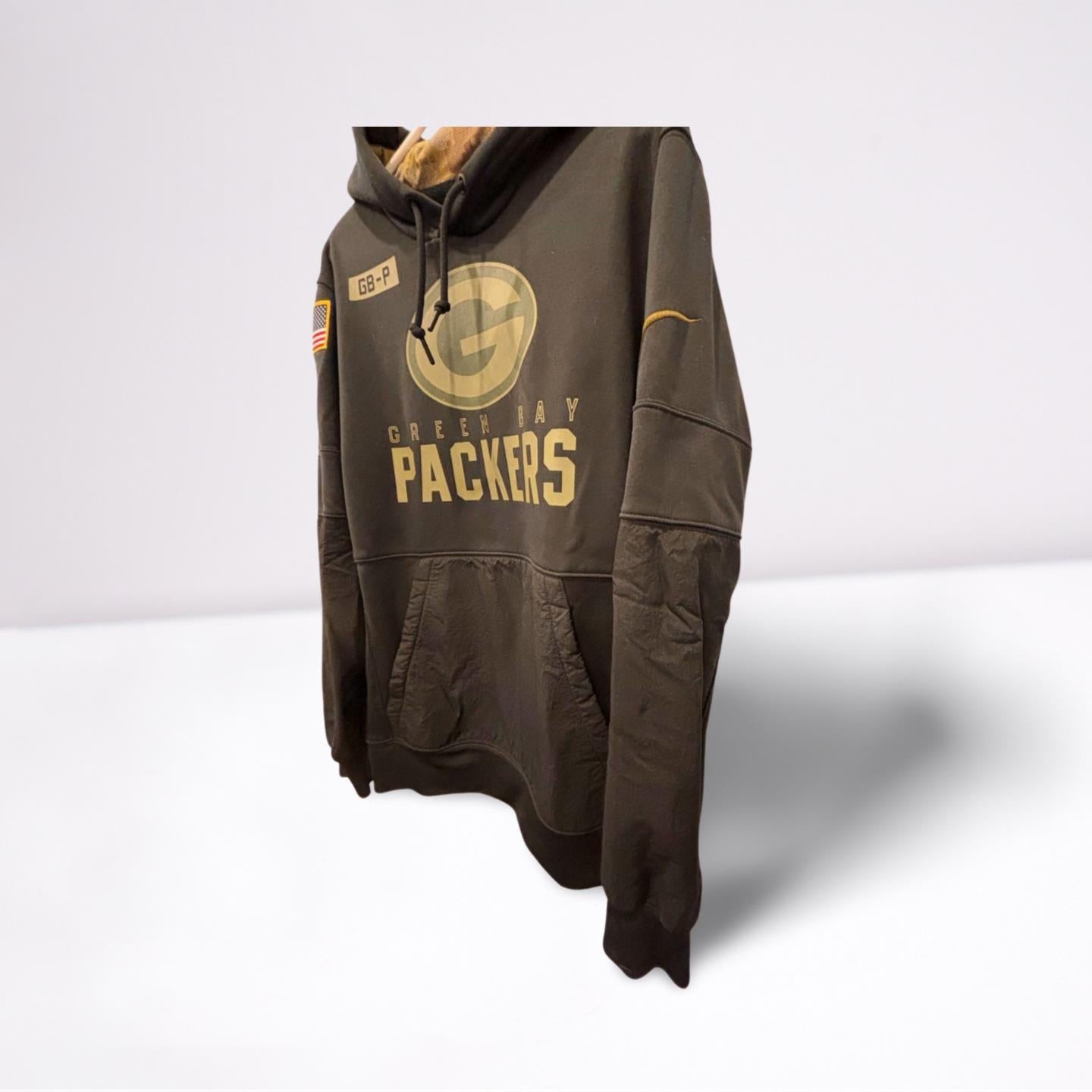 Nike Mens NFL Team Hoodie Green Bay Packers Salute to Service - BlackCamo - Medium - Like New