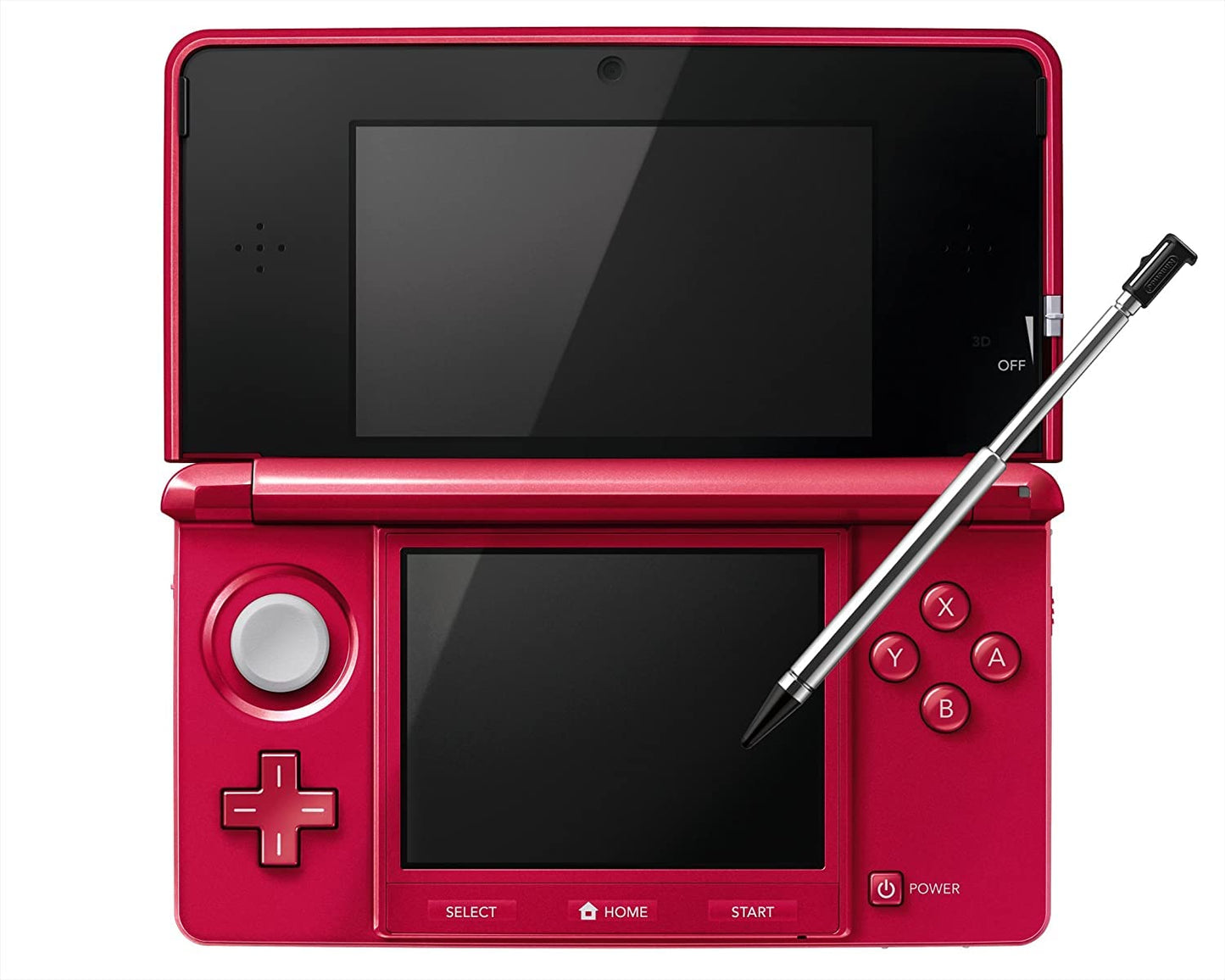 Nintendo 3DS Video Game Console (Restored) - Red - 32GB - Custom Bundle