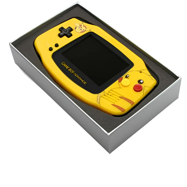 Nintendo Game Boy Advance Video Game Console - Yellow - Pokemon Pikachu Edition - Custom Built