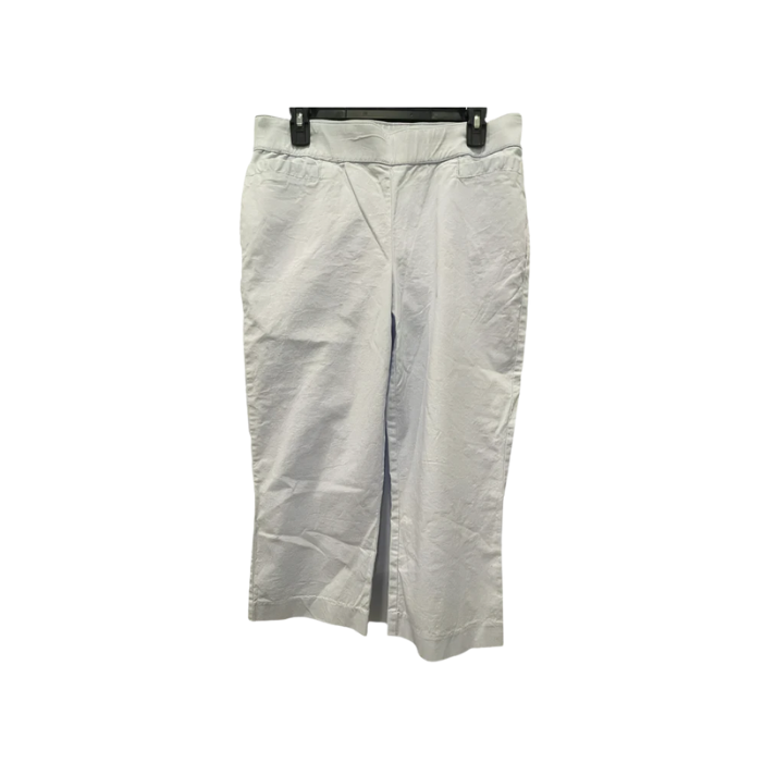 Kim Rogers Womens Capri Pants Pockets Straight Leg - Blue - 10 - Very Good