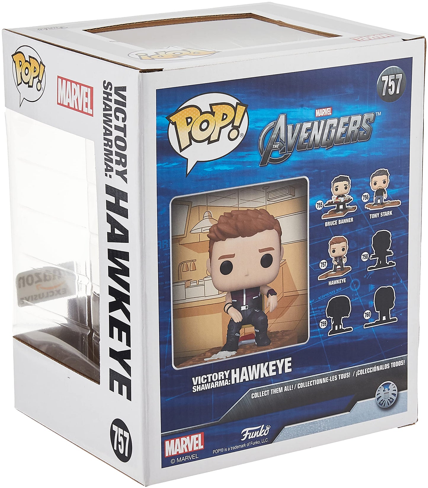 Funko Pop Deluxe Hawkeye 757 - Marvel Avengers Victory Shawarma Series - Amazon Exclusive - Figure 3 of 6 - New