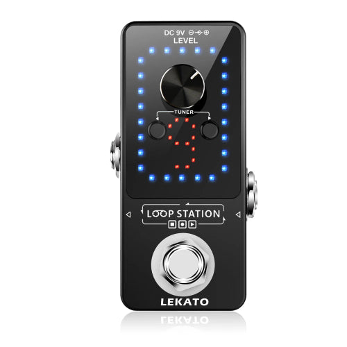 LEKATO Guitar Effect Pedal Looper 9 Loops 40 Mins Multifunction Loop Station