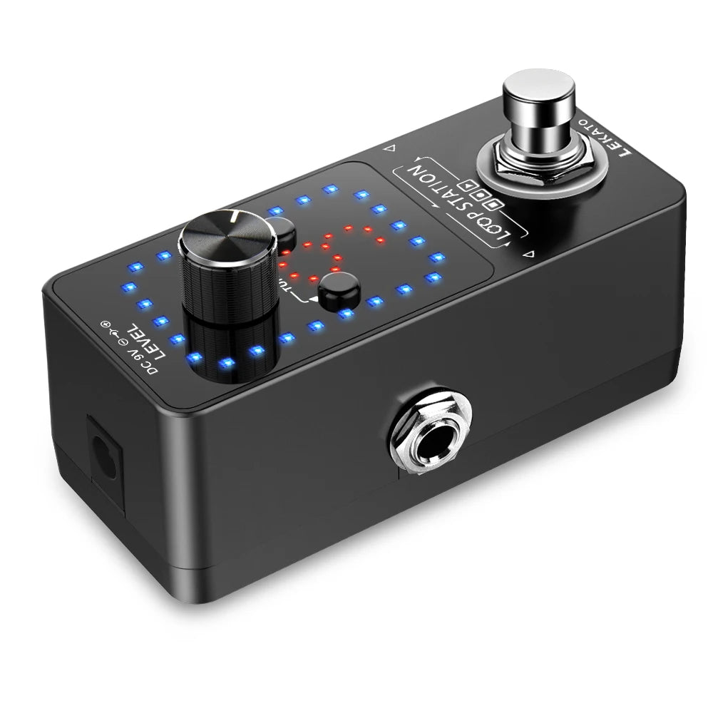 LEKATO Guitar Effect Pedal Looper 9 Loops 40 Mins Multifunction Loop Station