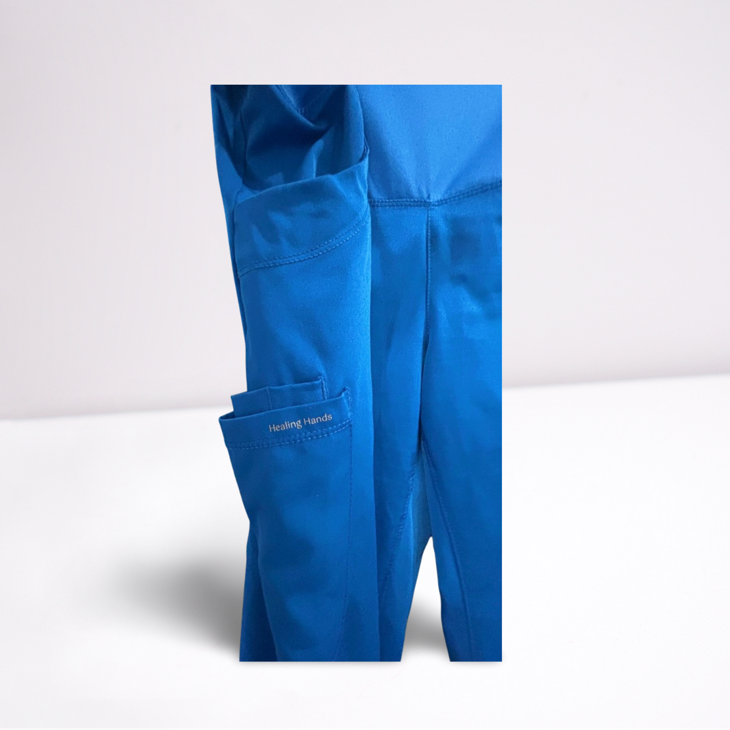 HH Works Womens Maternity Scrub Pants Healing Hands - Blue - Medium - Very Good