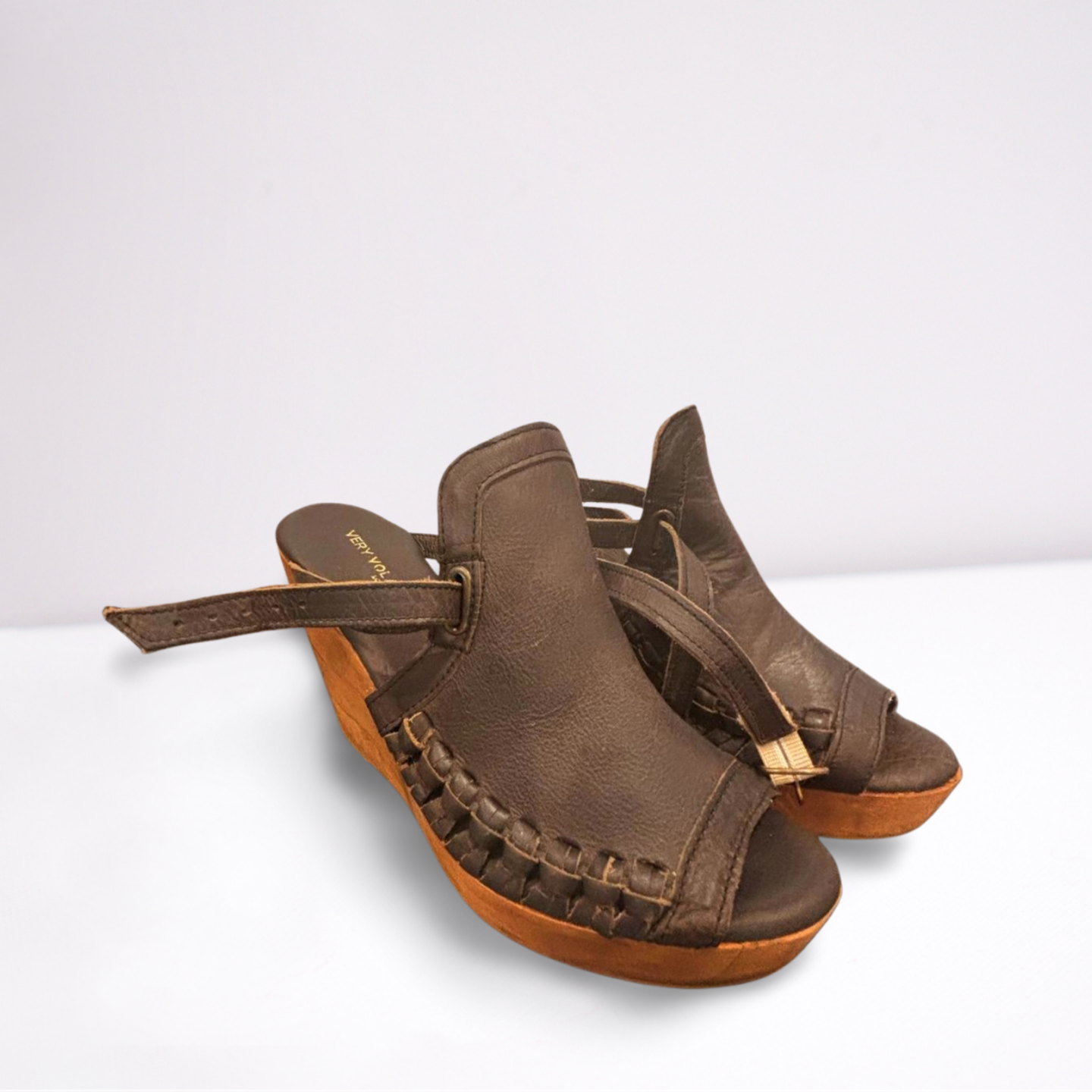Very Volatile Los Angeles Womens Wedges Shoes - Brown - 9 - Very Good