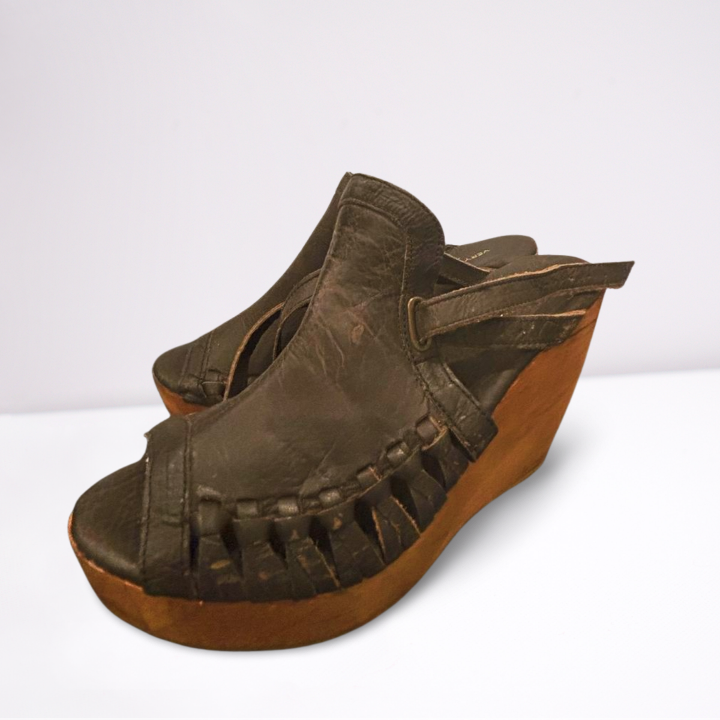 Very Volatile Los Angeles Womens Wedges Shoes - Brown - 9 - Very Good