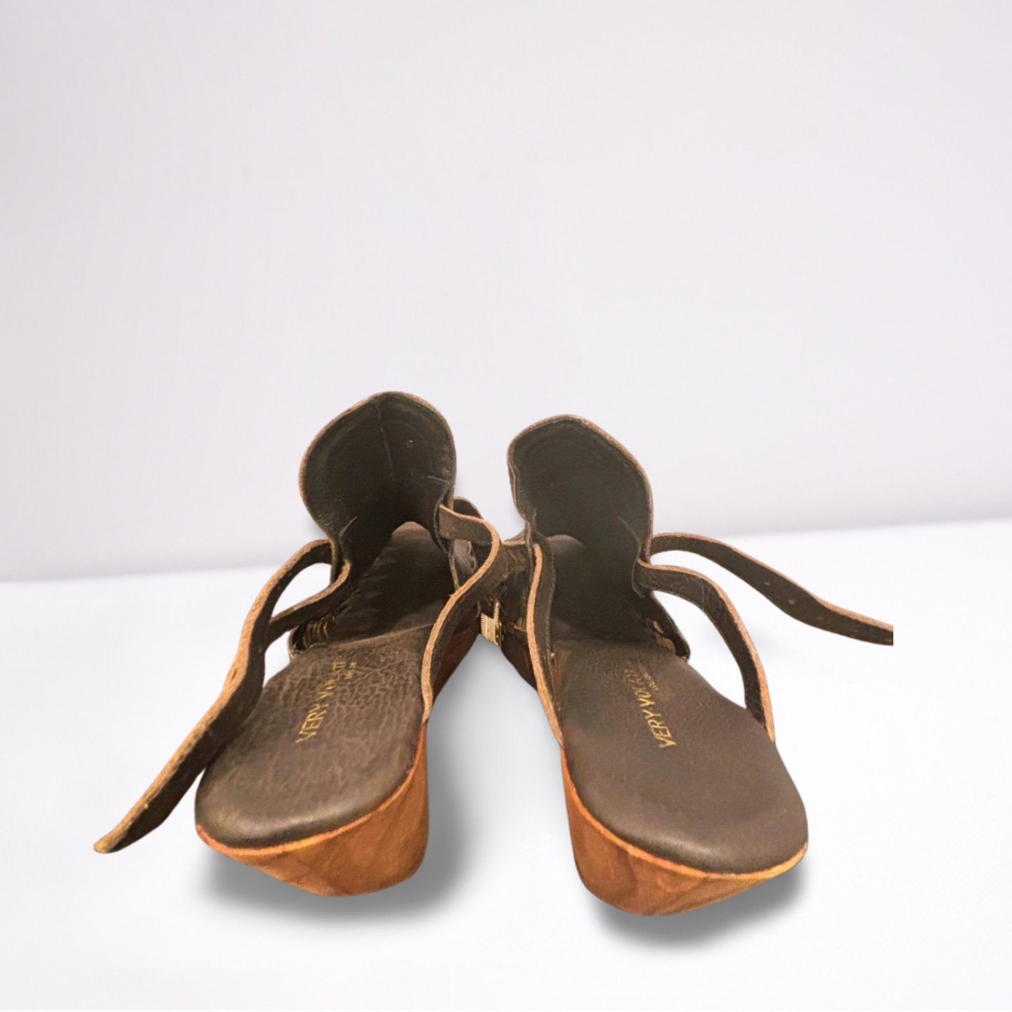 Very Volatile Los Angeles Womens Wedges Shoes - Brown - 9 - Very Good