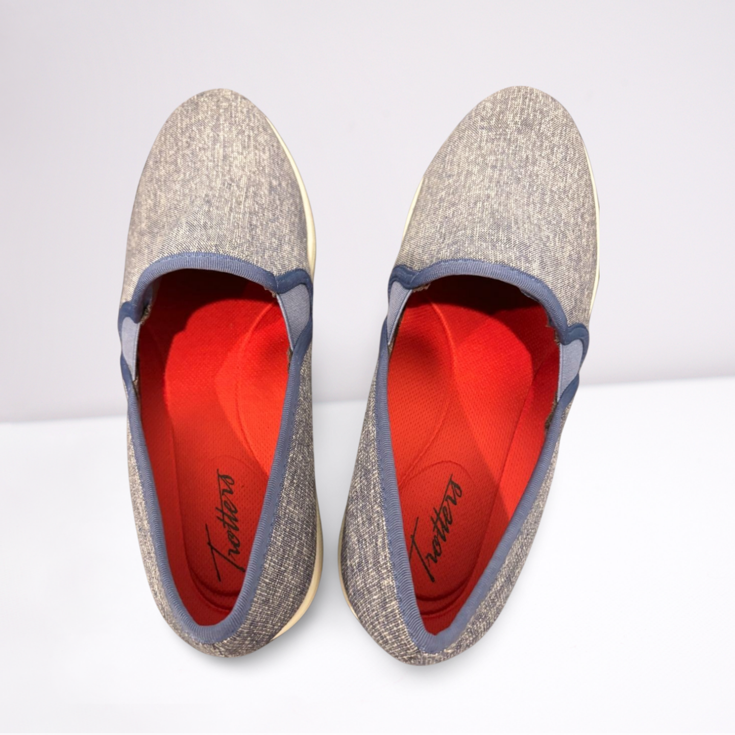 Trotters Womens Slip-On Shoes Cushioned - Blue - 9 - Very Good