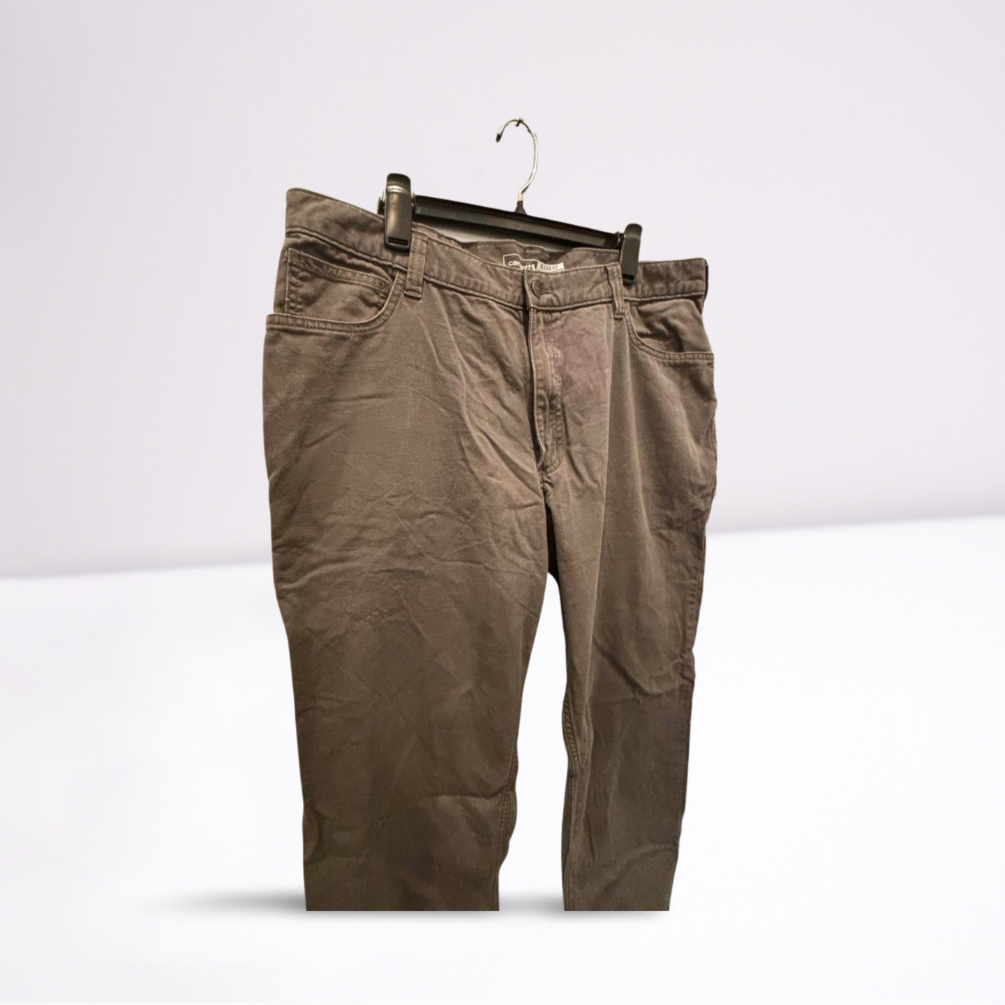Carhartt Mens Cargo Pants Rugged Flex Pockets Relaxed Fit - Gray - 40x32 - Like New