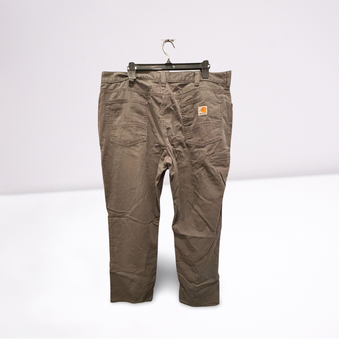 Carhartt Mens Cargo Pants Rugged Flex Pockets Relaxed Fit - Gray - 40x32 - Like New