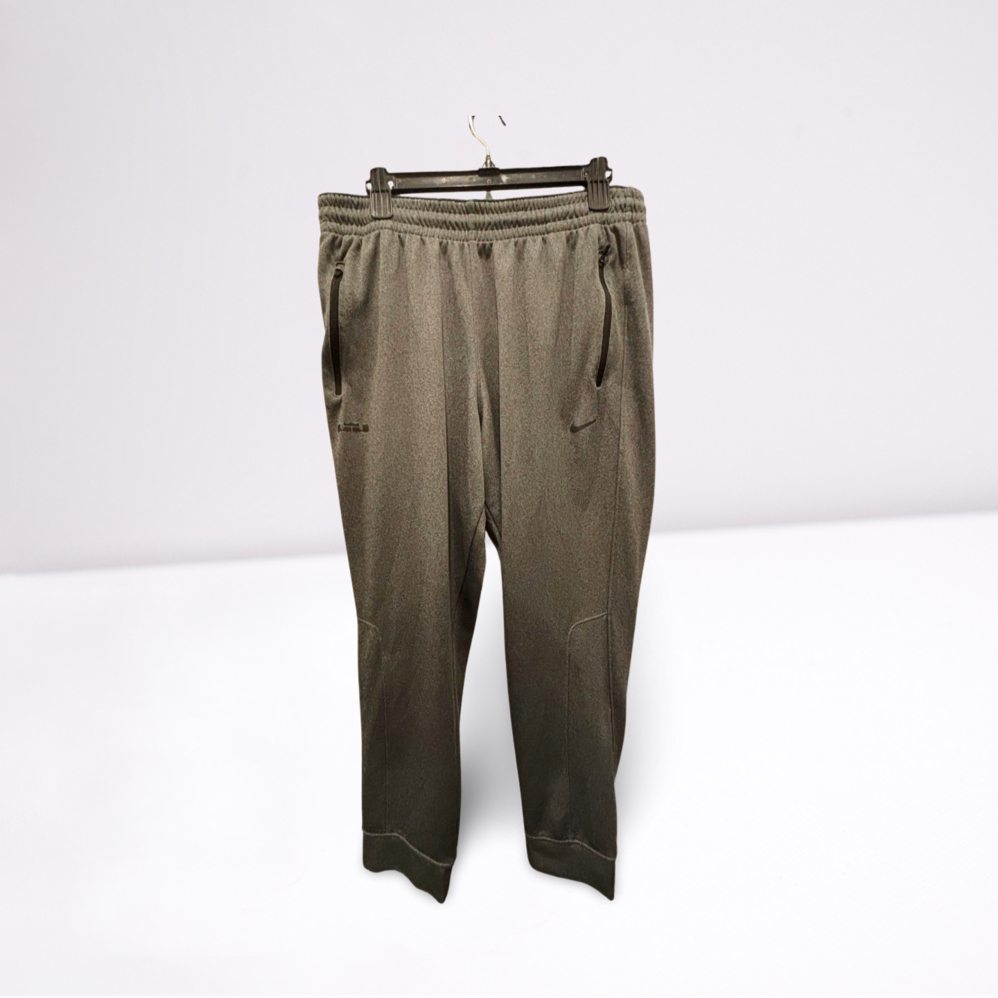 Nike Mens Joggers Lebron James Athletic Zip Pockets - Gray - XL - Very Good