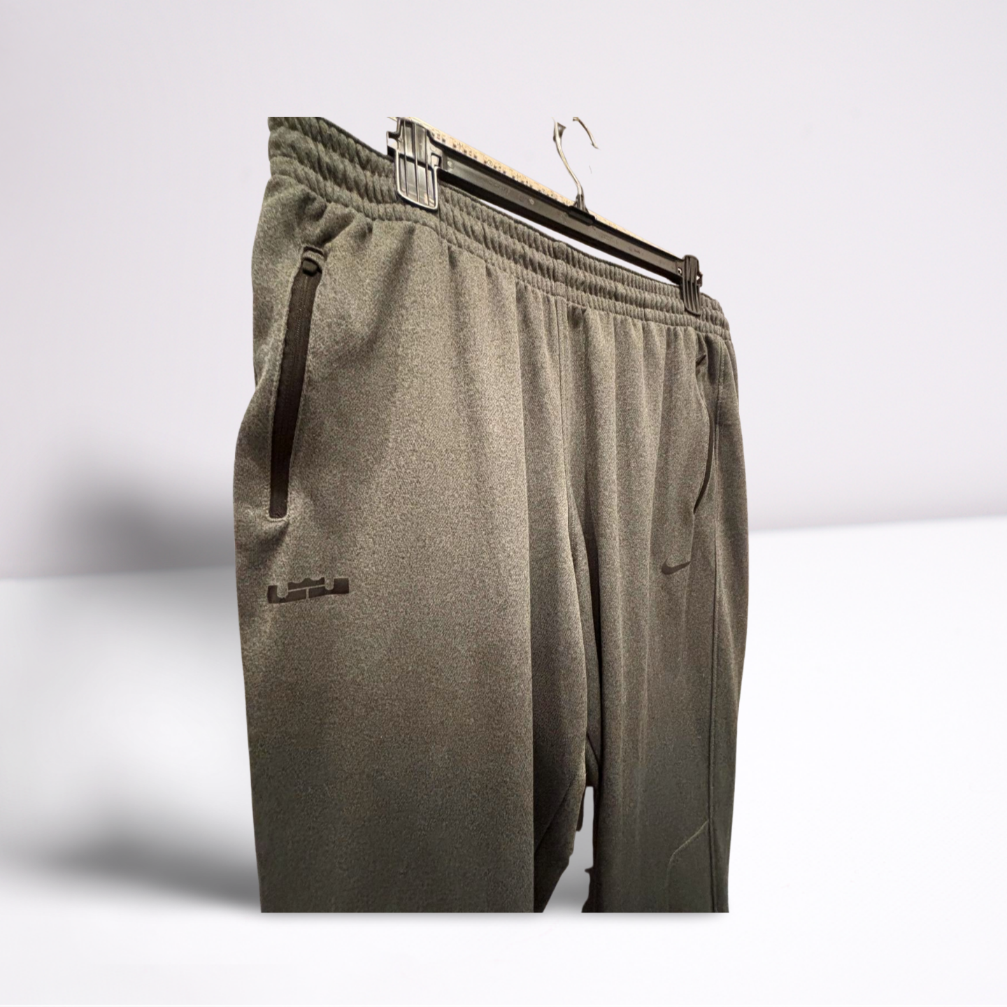 Nike Mens Joggers Lebron James Athletic Zip Pockets - Gray - XL - Very Good