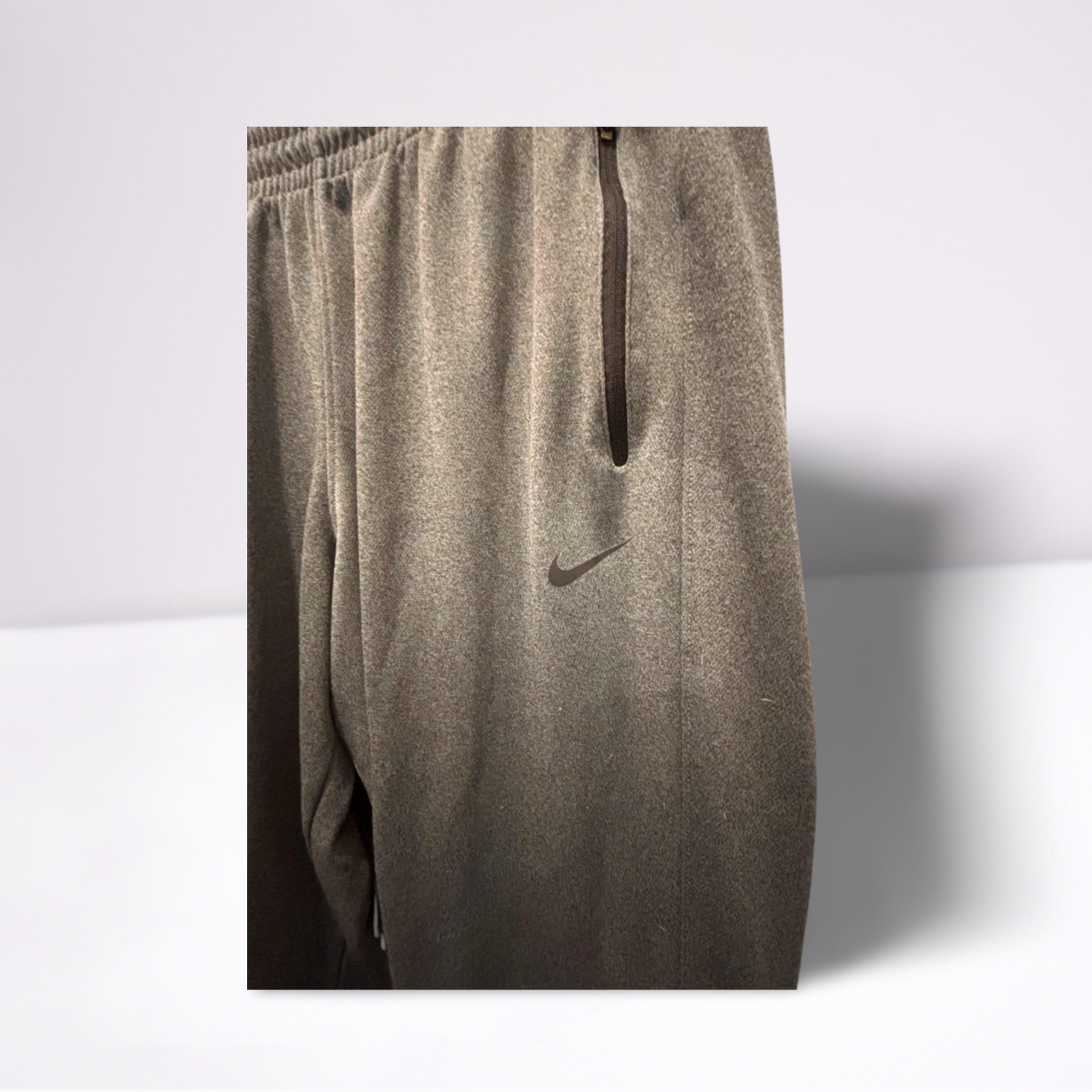 Nike Mens Joggers Lebron James Athletic Zip Pockets - Gray - XL - Very Good