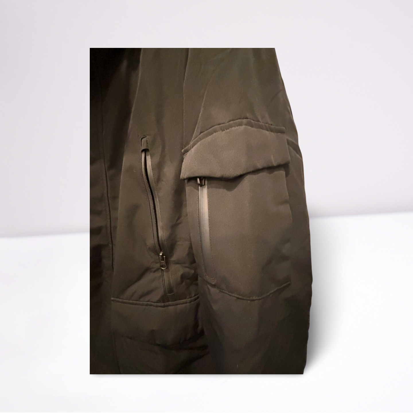 Mens Raincoat Hooded - Black - XL - Like New