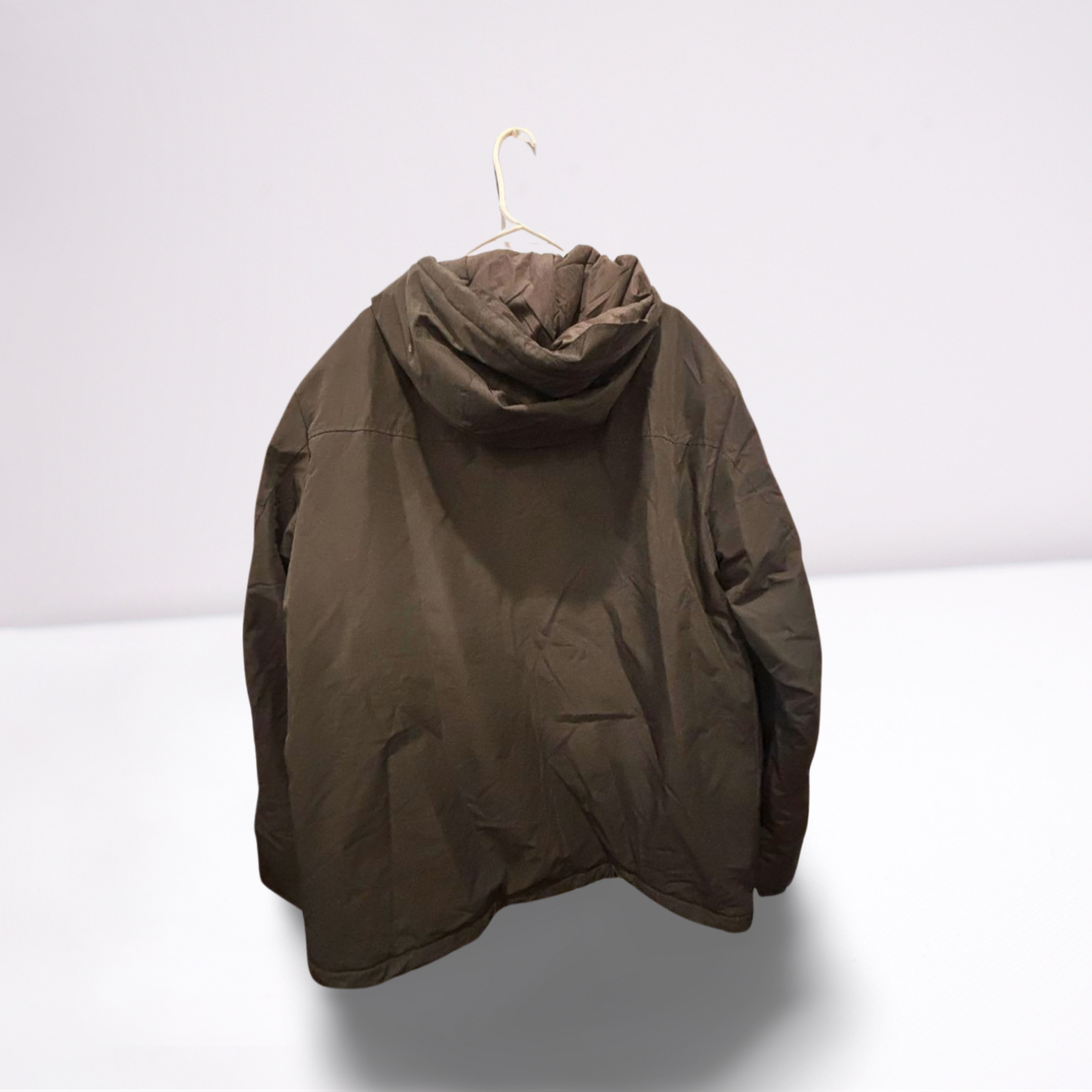 Mens Raincoat Hooded - Black - XL - Like New