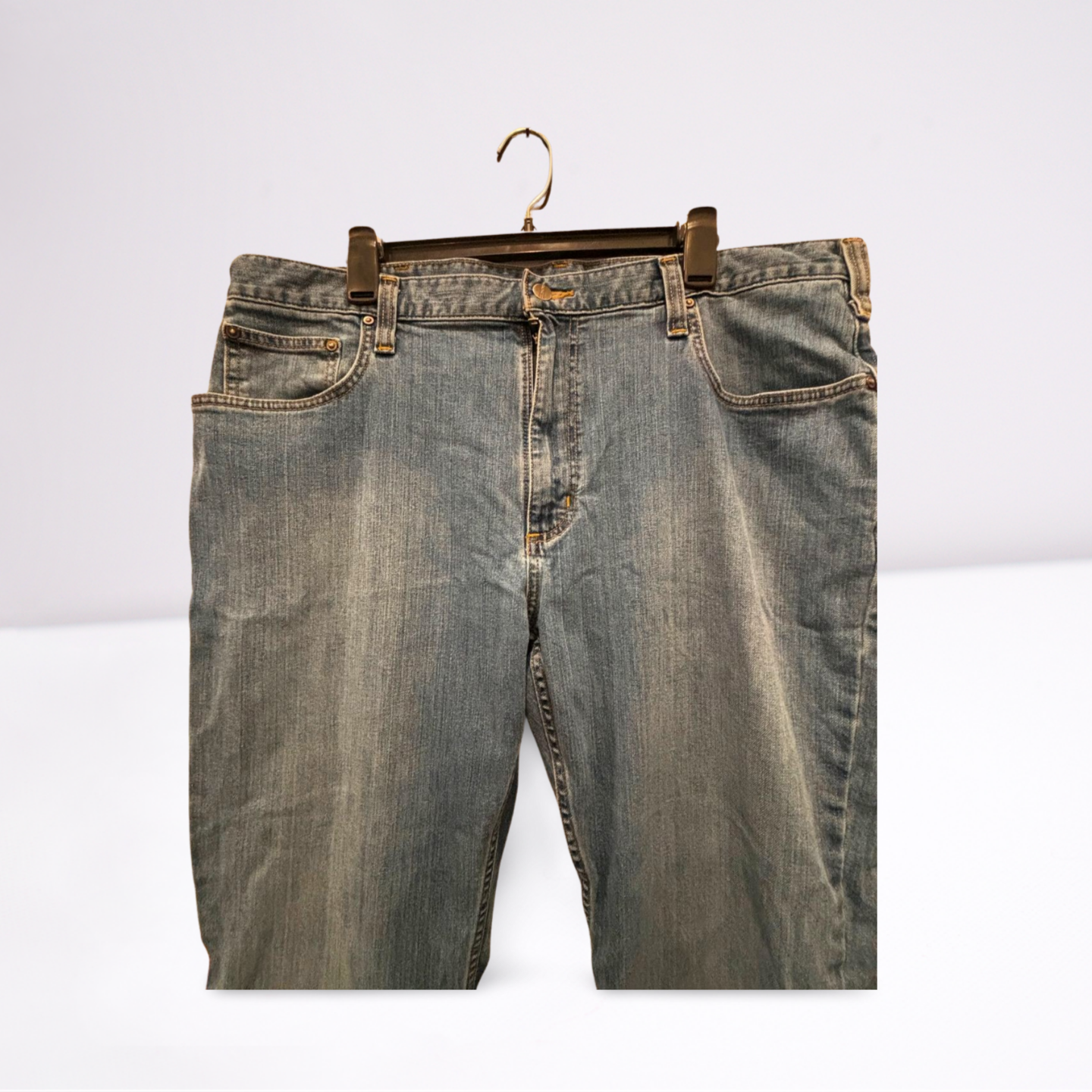 Carhartt Mens Jeans Medium Wash Relaxed Fit - Blue - 40x32 - Like New