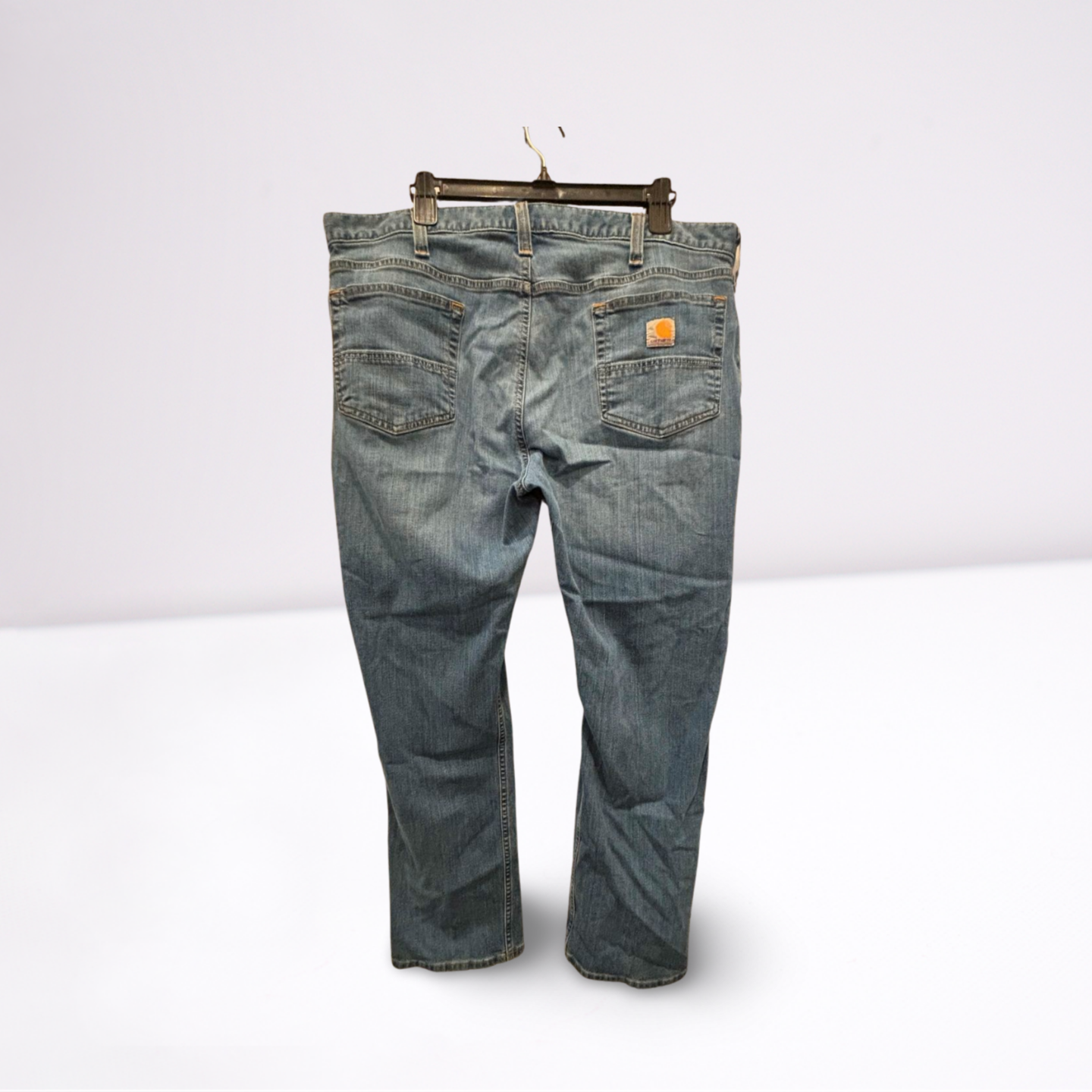 Carhartt Mens Jeans Medium Wash Relaxed Fit - Blue - 40x32 - Like New