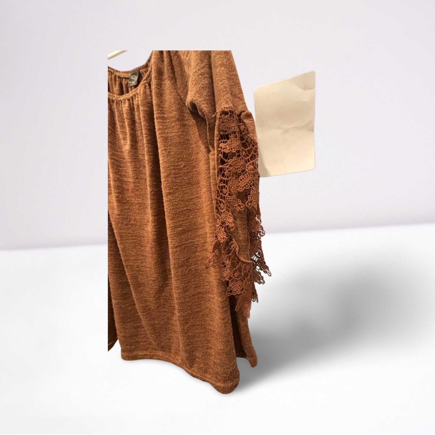 WinWin Womens Tunic Open Sleeve - Brown - LXL - Very Good