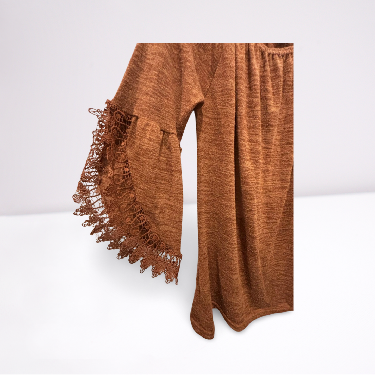 WinWin Womens Tunic Open Sleeve - Brown - LXL - Very Good