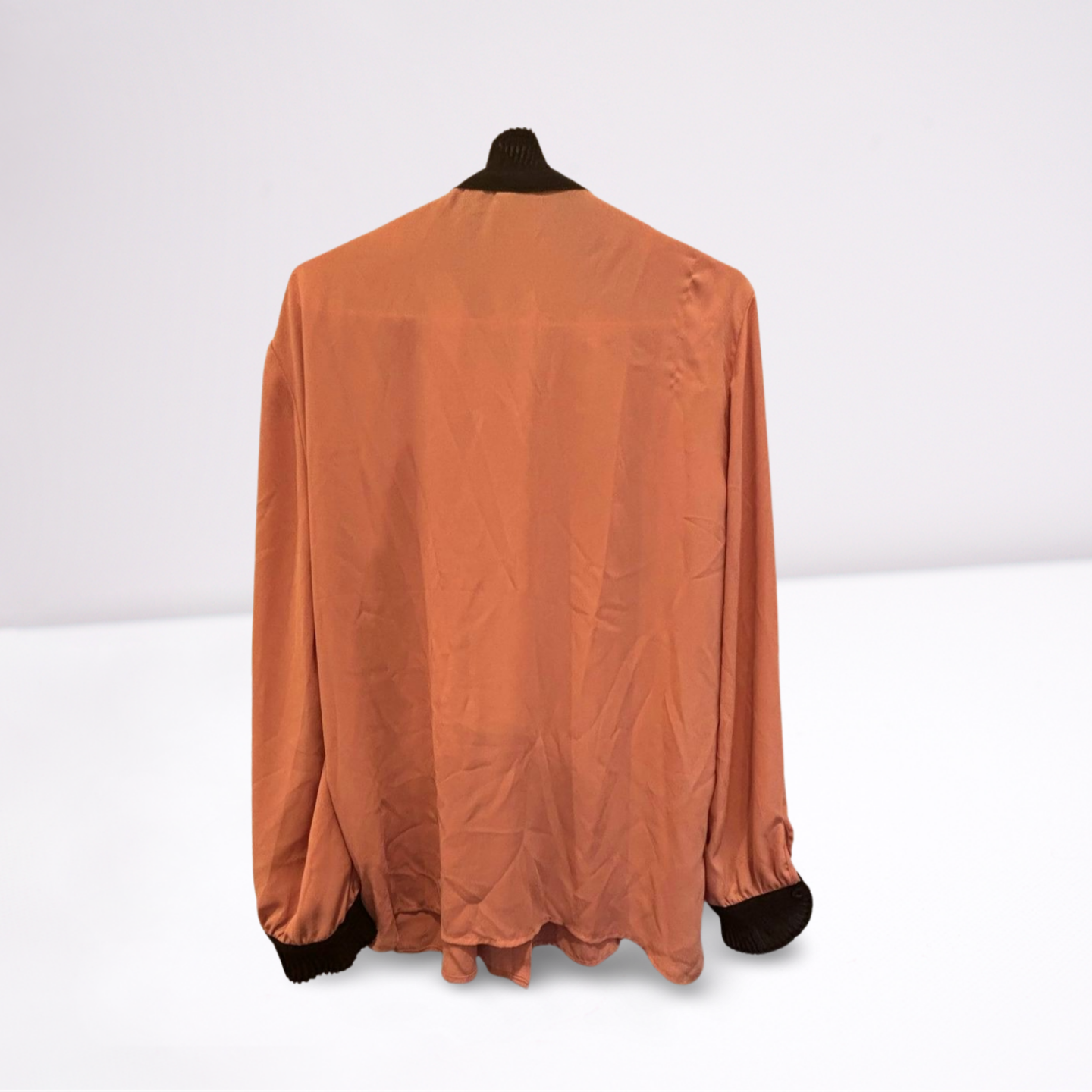 New York & Company Womens Blouse Balloon Sleeve - Coral - Like New