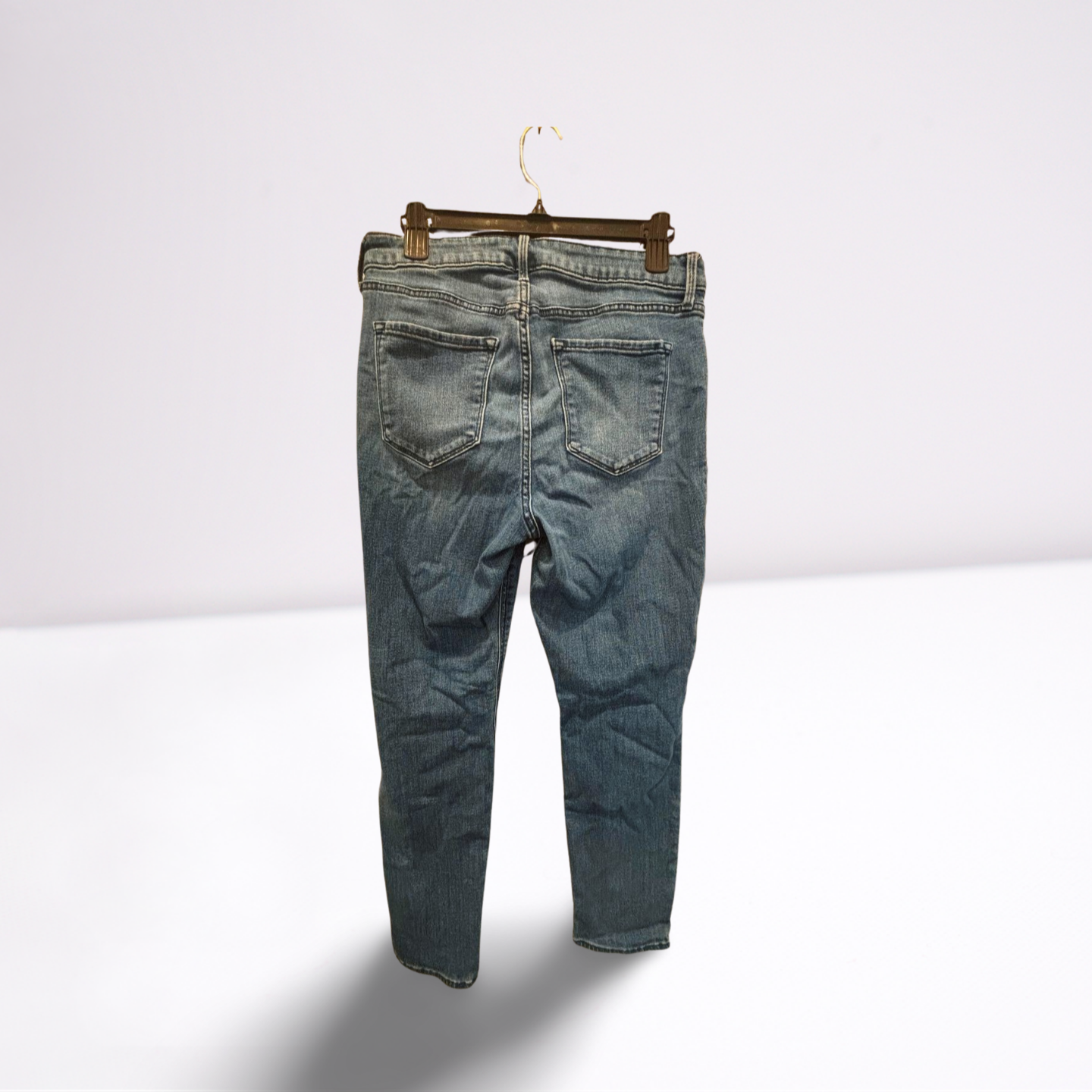 Old Navy Womens Jeans Medium Wash Straight - Blue - 12 - Very Good