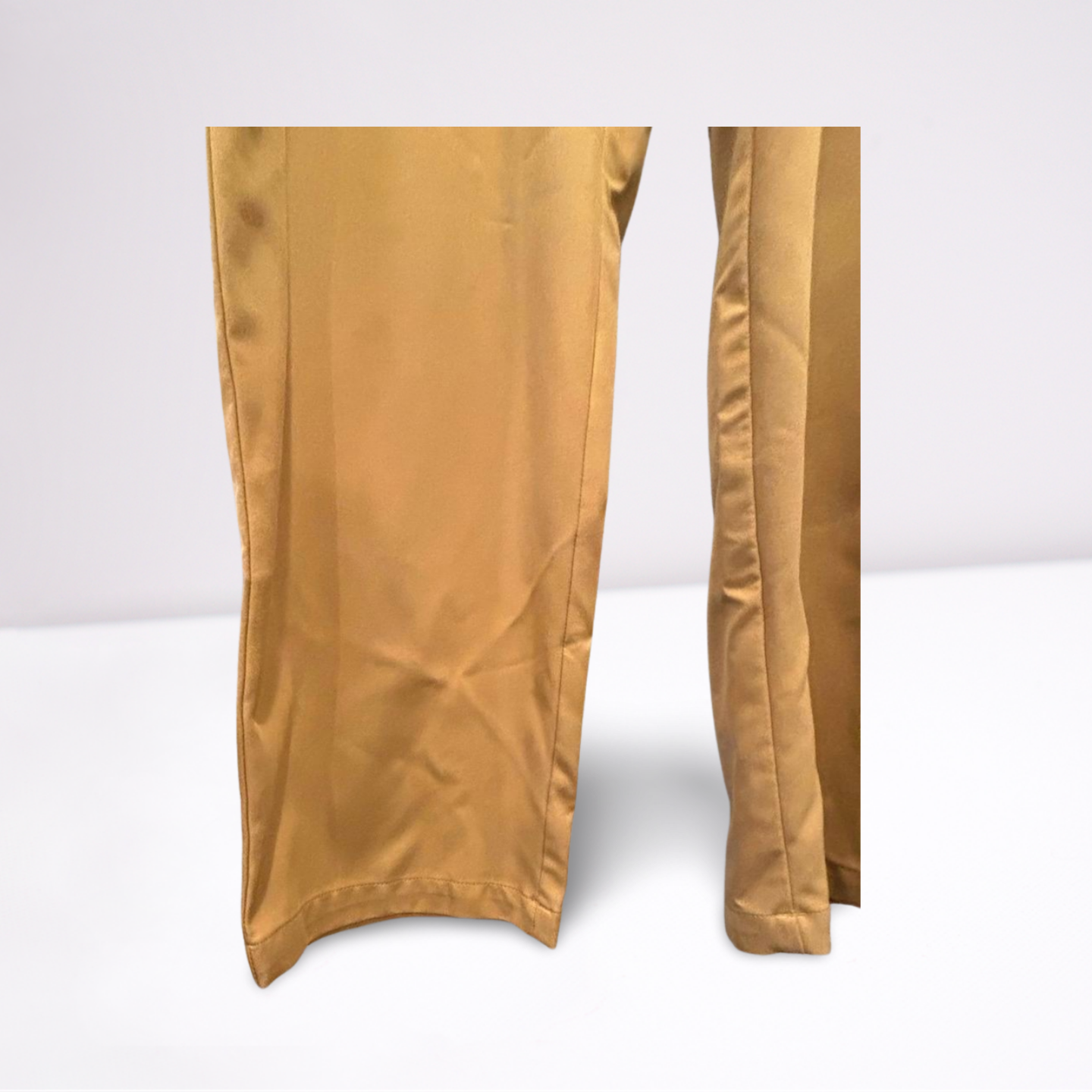 Haggar Mens Pants Casual Cool 18 Pro Classic - Khaki Beige - 40x30 - Very Good