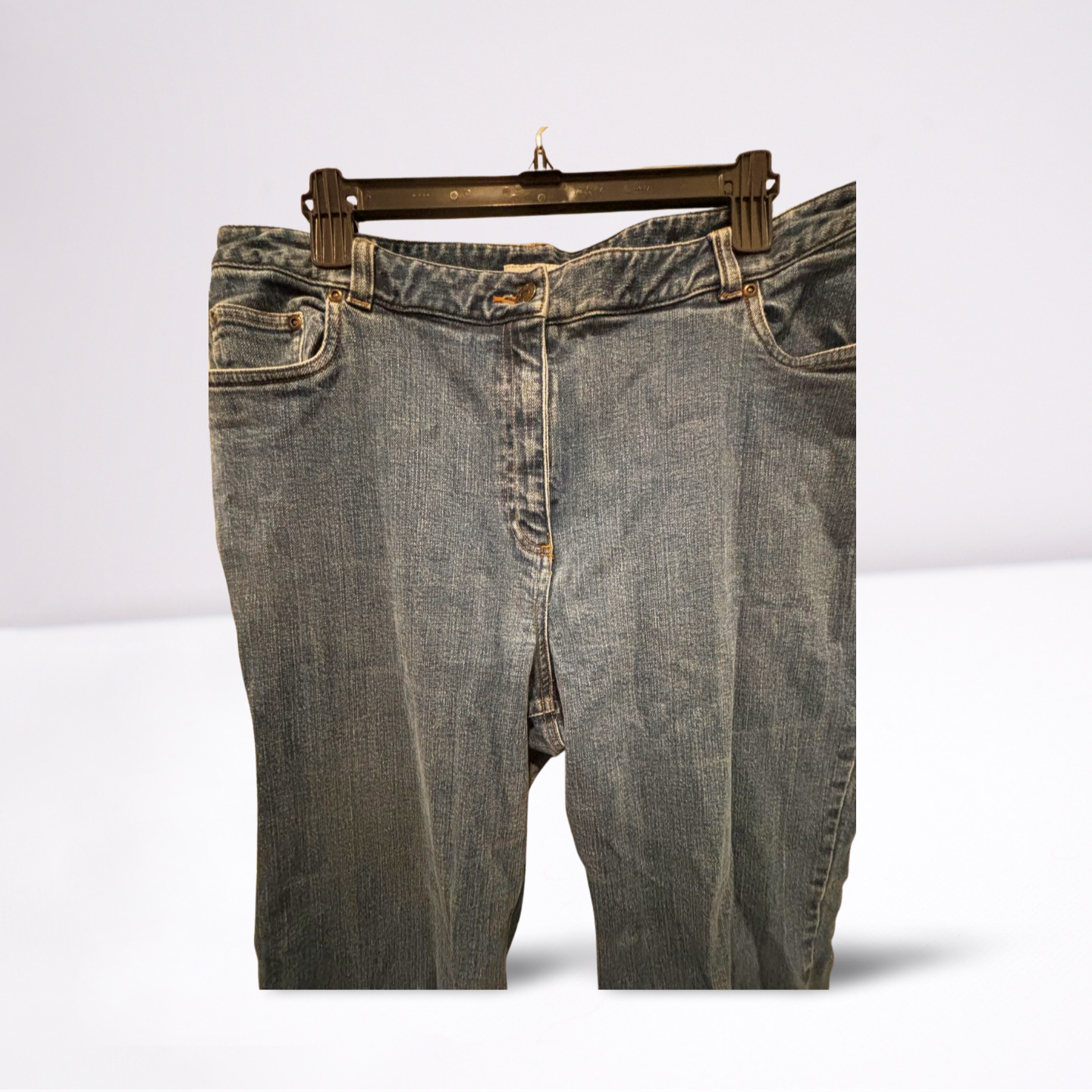 Charter Club Womens Jeans Full Length Laura Fit - Blue - 14 - Very Good