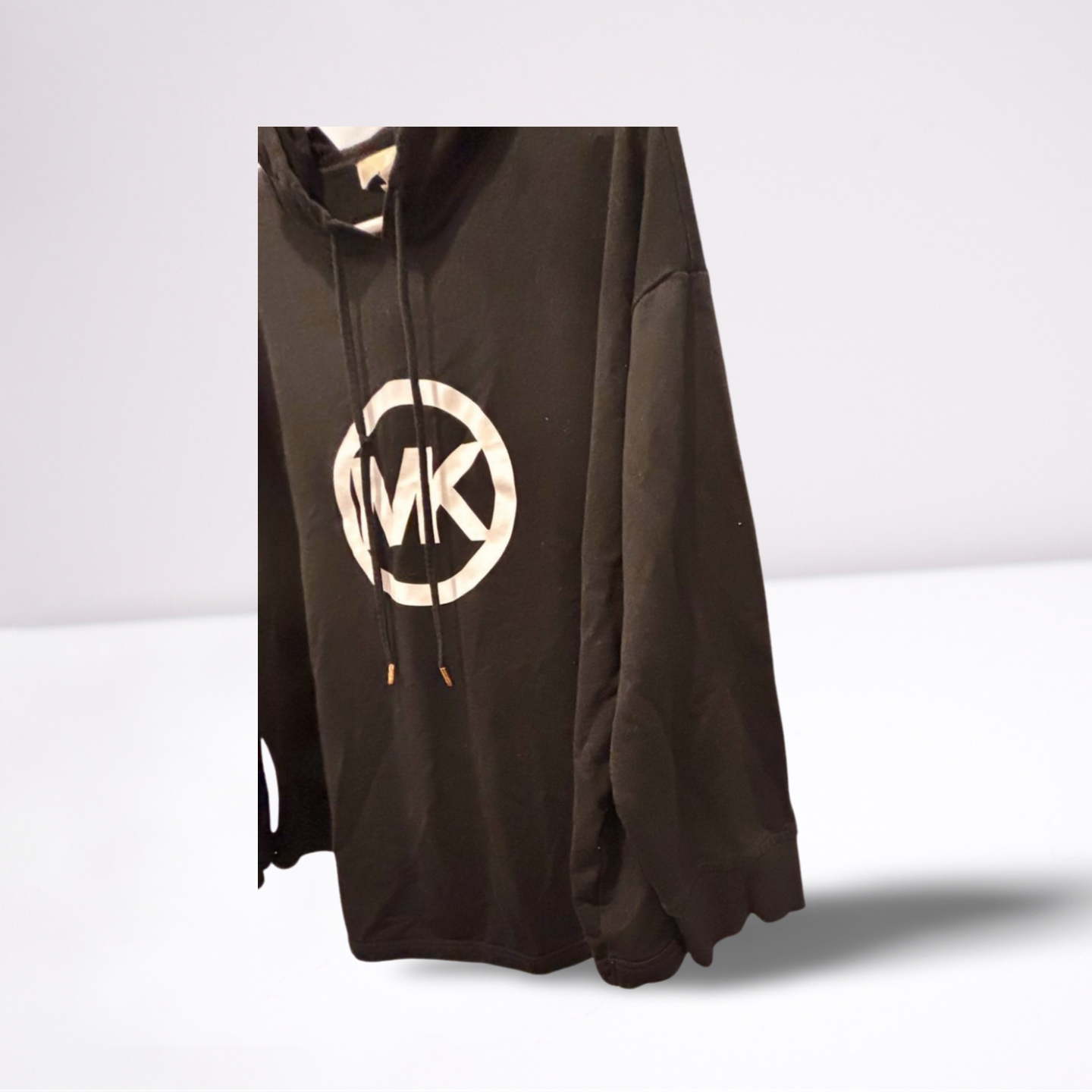 Michael Kors Womens Hoodie Drawstrings - Black - 1X - Very Good