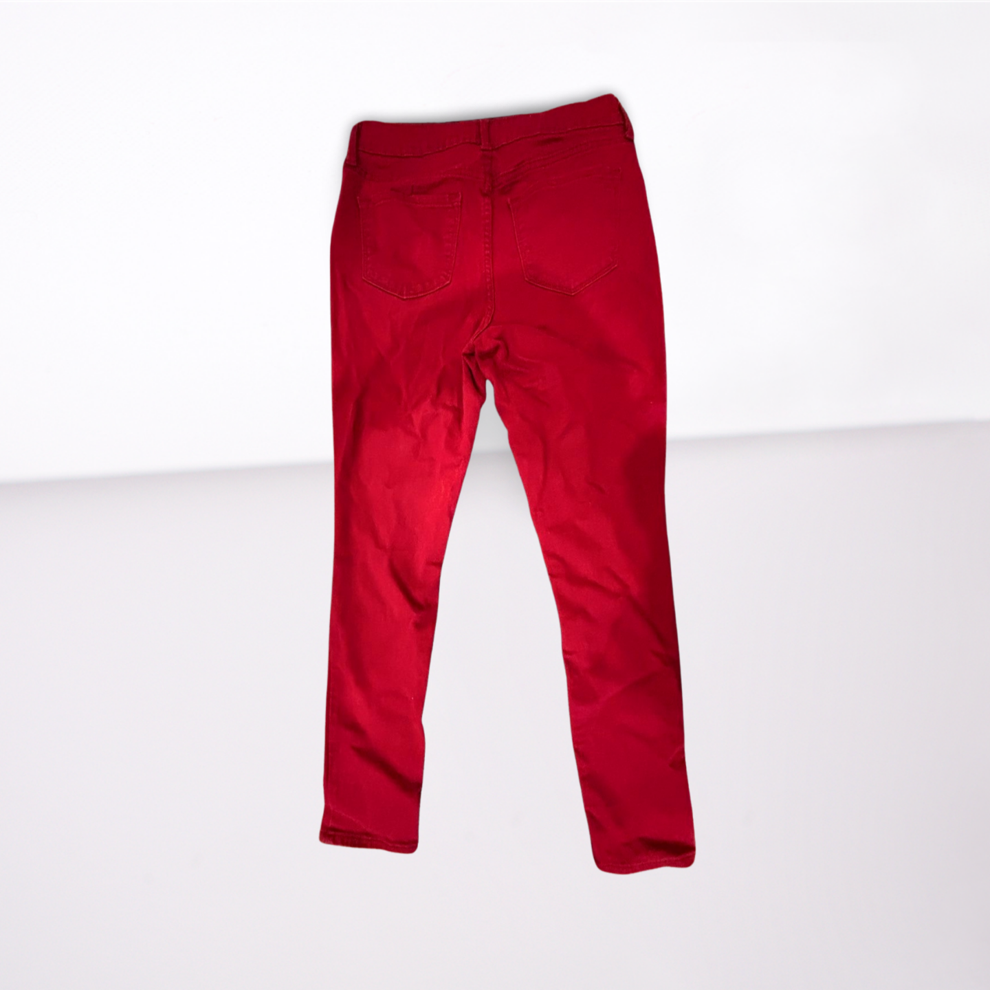 Old Navy Womens Jeans Rockstar Mid-Rise Regular - Red - 10R - Like New