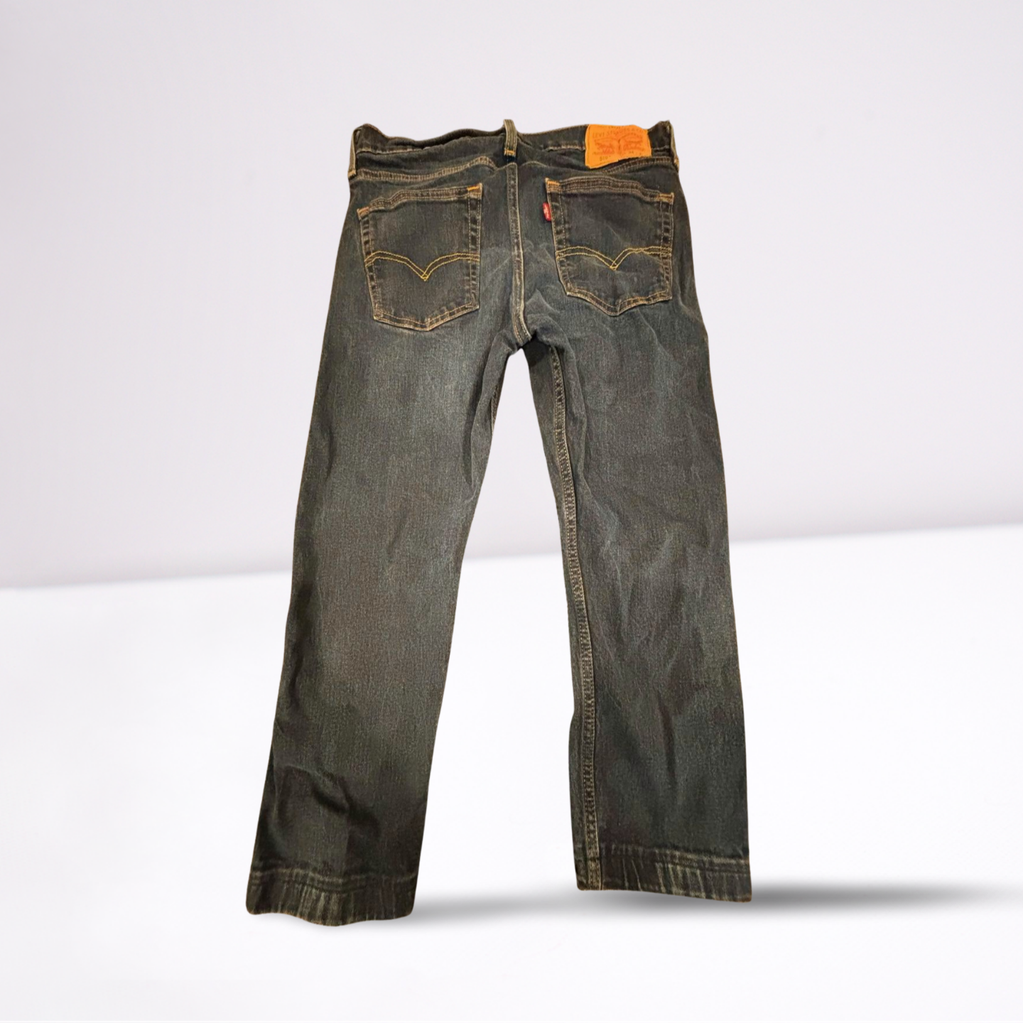 Levi Strauss Mens Jeans 610 Dark Wash - Blue - 34x32 - Very Good