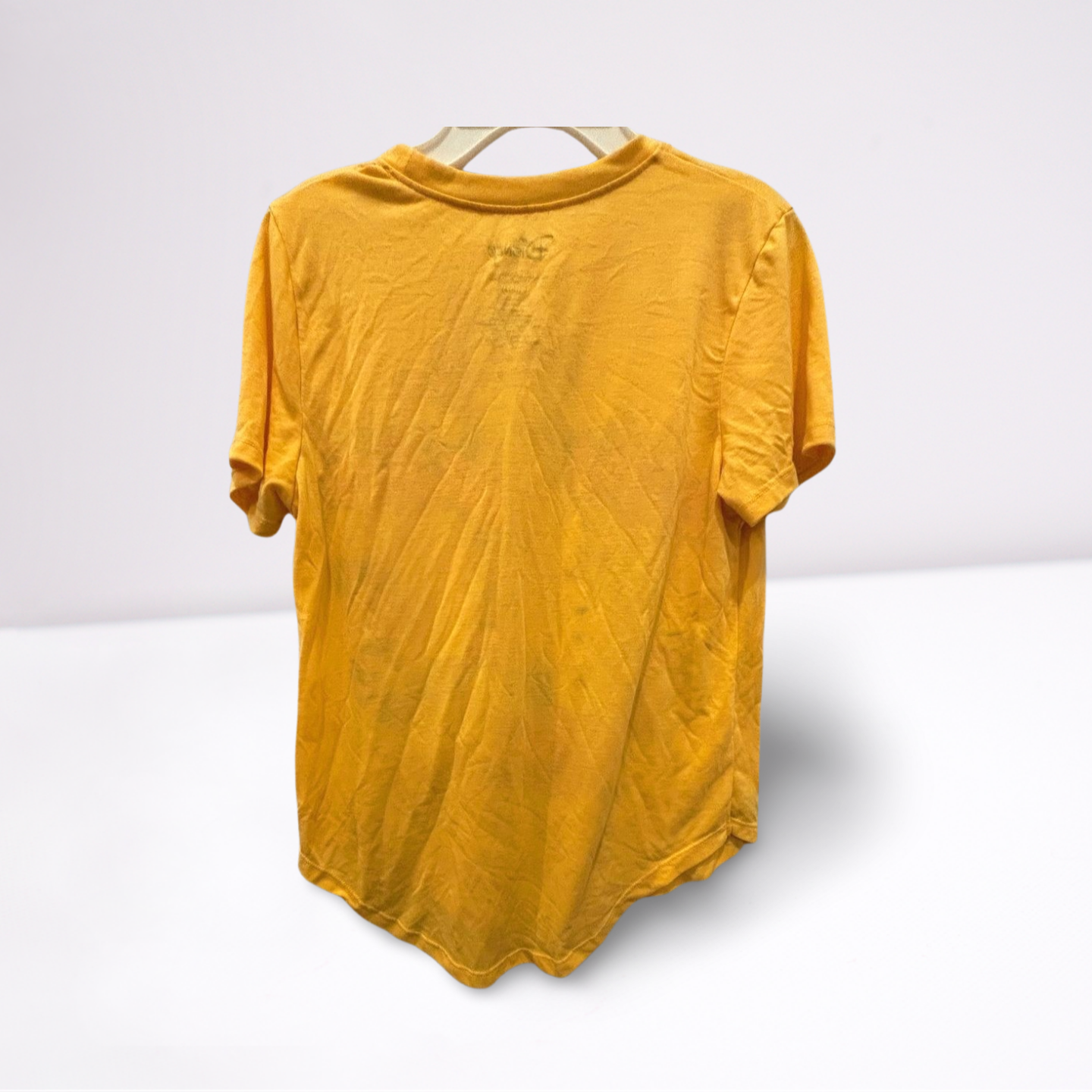 Disney Youth Girls T-Shirt Winnie the Pooh & Tigger Graphic - Yellow - Youth L - Like New