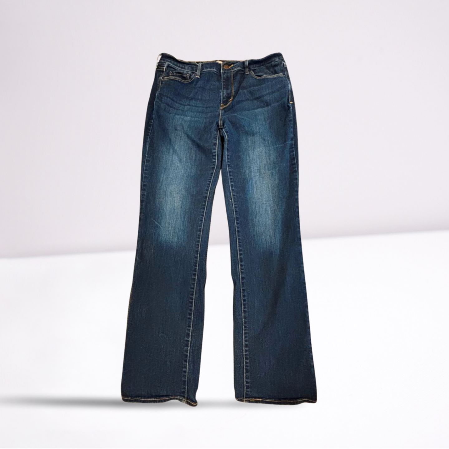Levi Strauss Womens Jeans 505 Dark Wash Straight - Blue - 12 - Very Good