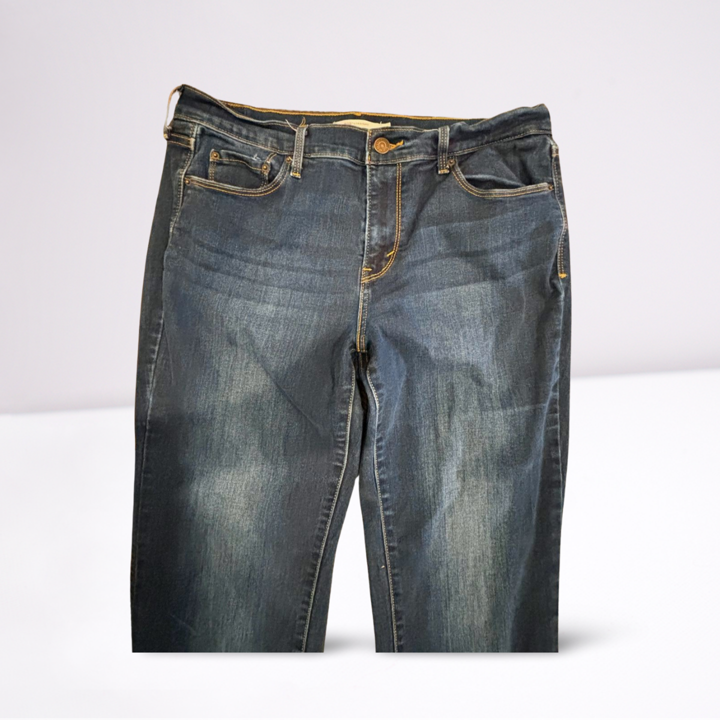 Levi Strauss Womens Jeans 505 Dark Wash Straight - Blue - 12 - Very Good