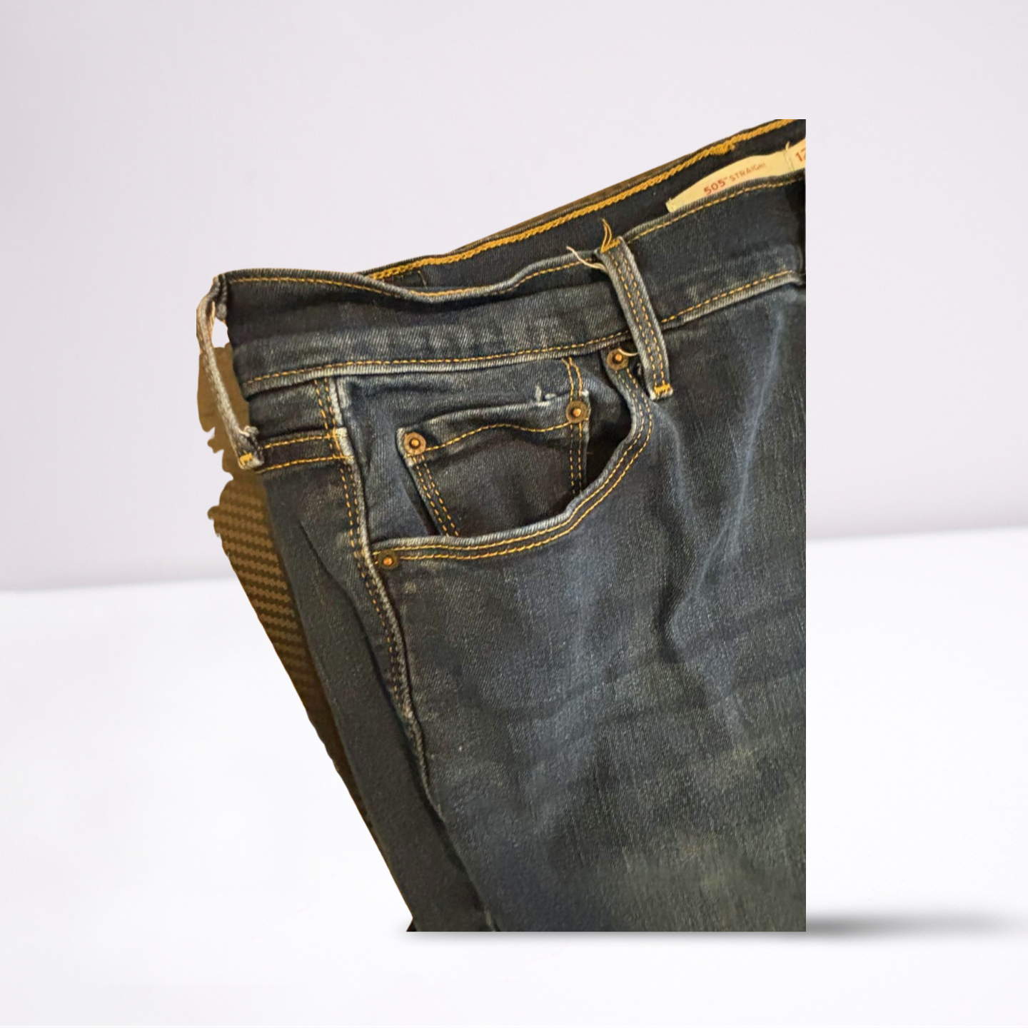 Levi Strauss Womens Jeans 505 Dark Wash Straight - Blue - 12 - Very Good