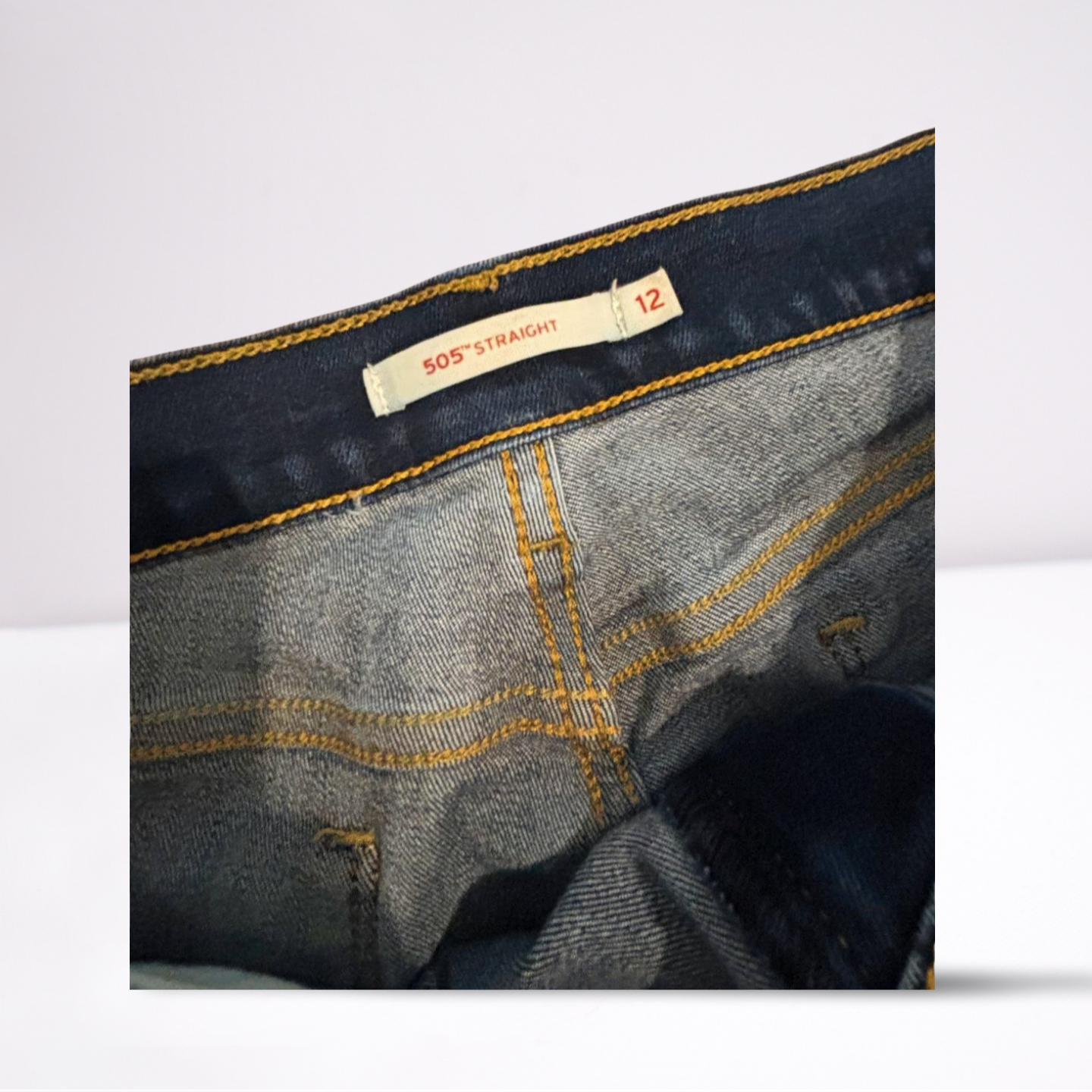 Levi Strauss Womens Jeans 505 Dark Wash Straight - Blue - 12 - Very Good