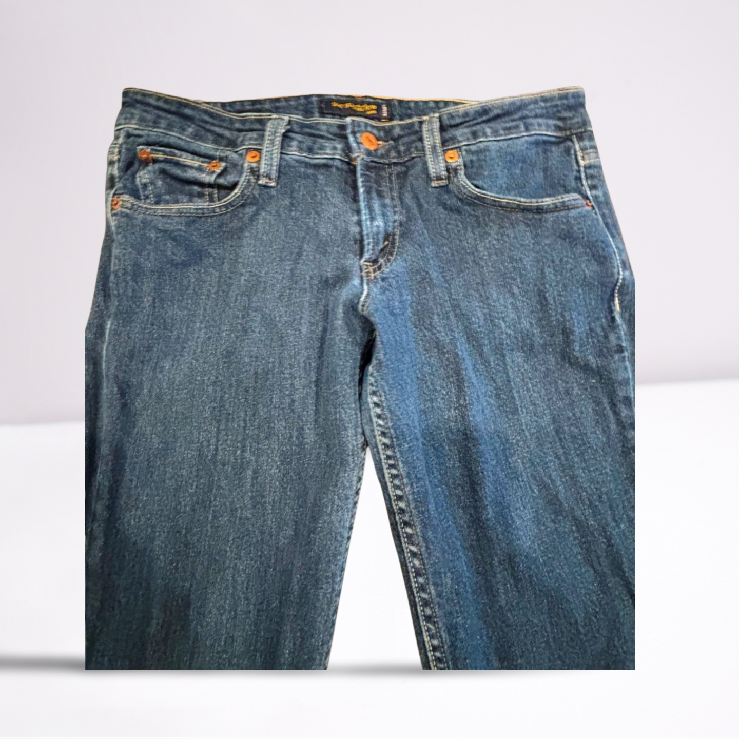 Old Navy Womens Jeans Too Superlow Long - Blue - 9 - Very Good
