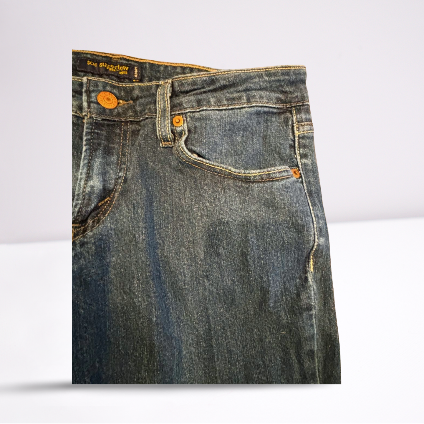 Old Navy Womens Jeans Too Superlow Long - Blue - 9 - Very Good