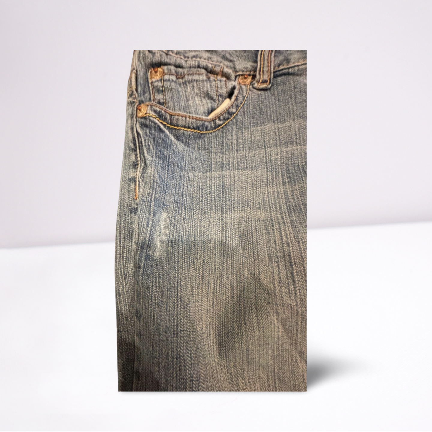 Womens Amethust Jeans Slightly Distressed Vintage - Size 9 - Blue - Very Good